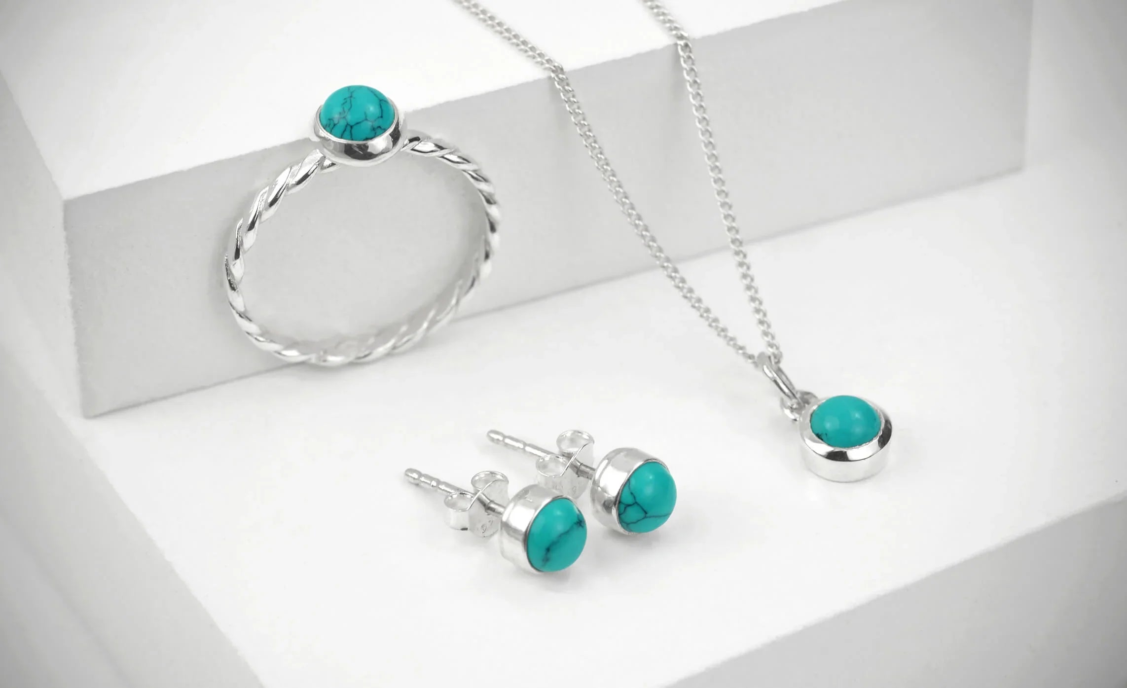 December birthstone turquoise jewellery set