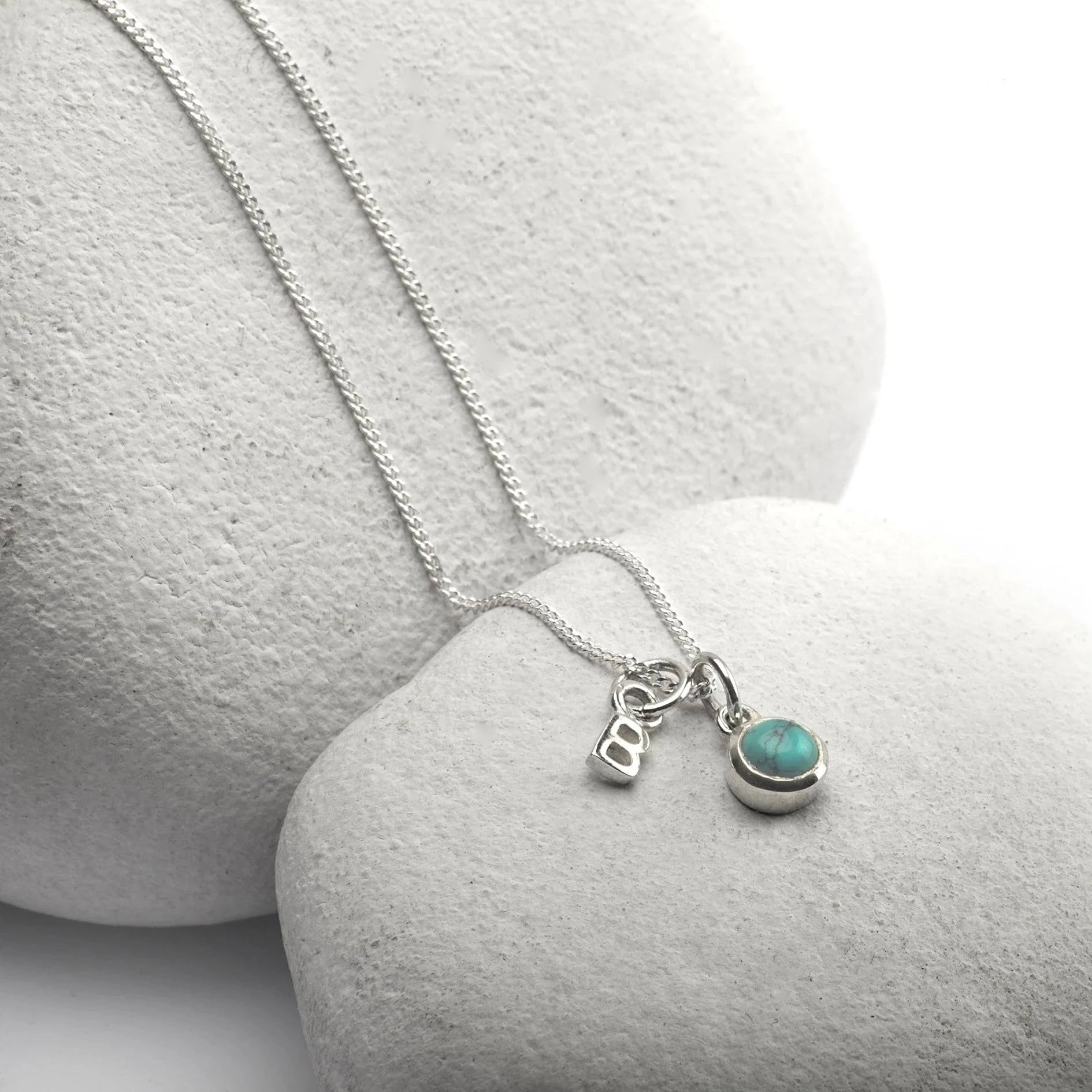 June Birthstone Jewellery Set in Moonstone - Studs and Charm Necklace