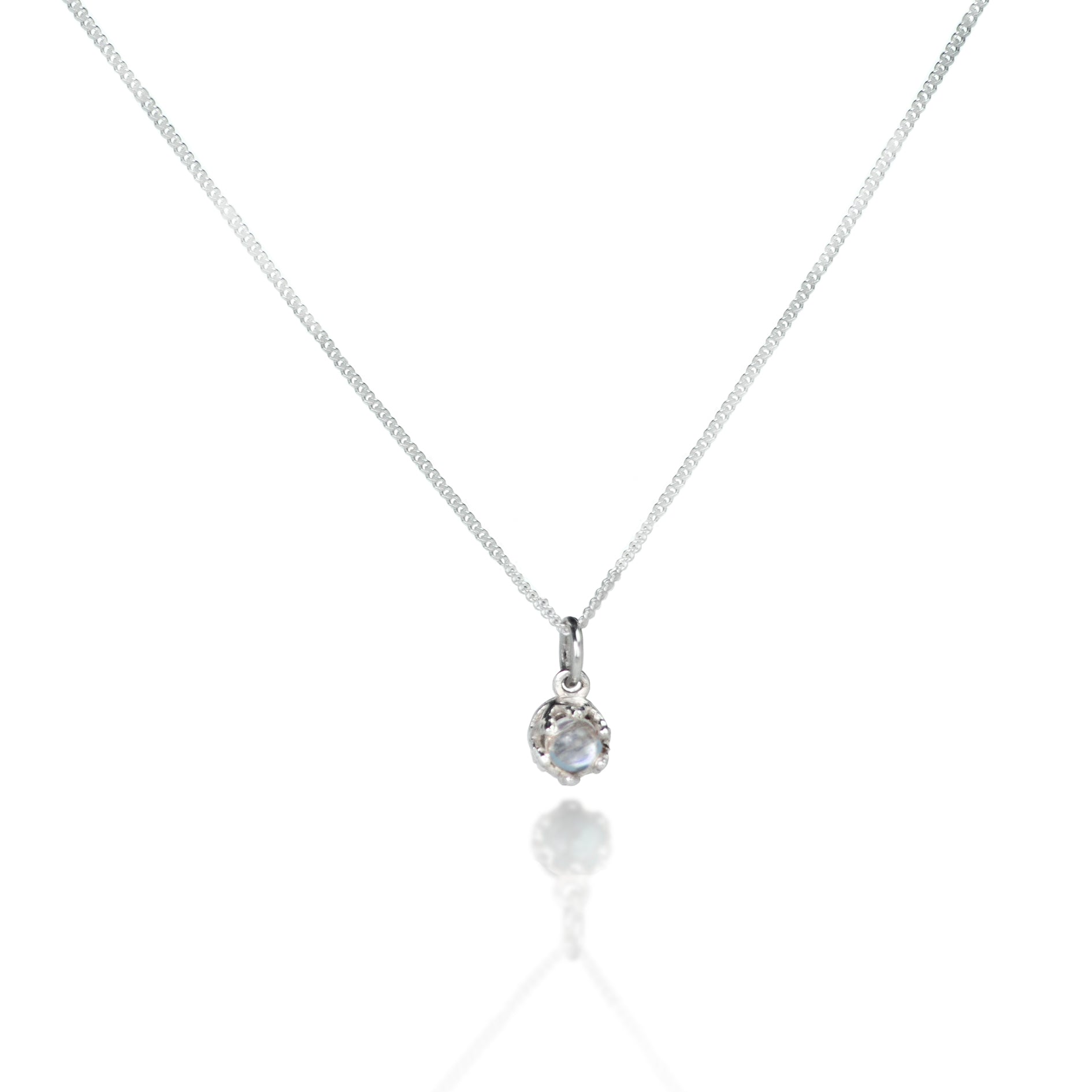 Celestial Tiara Charm with Moonstone In Sterling Silver