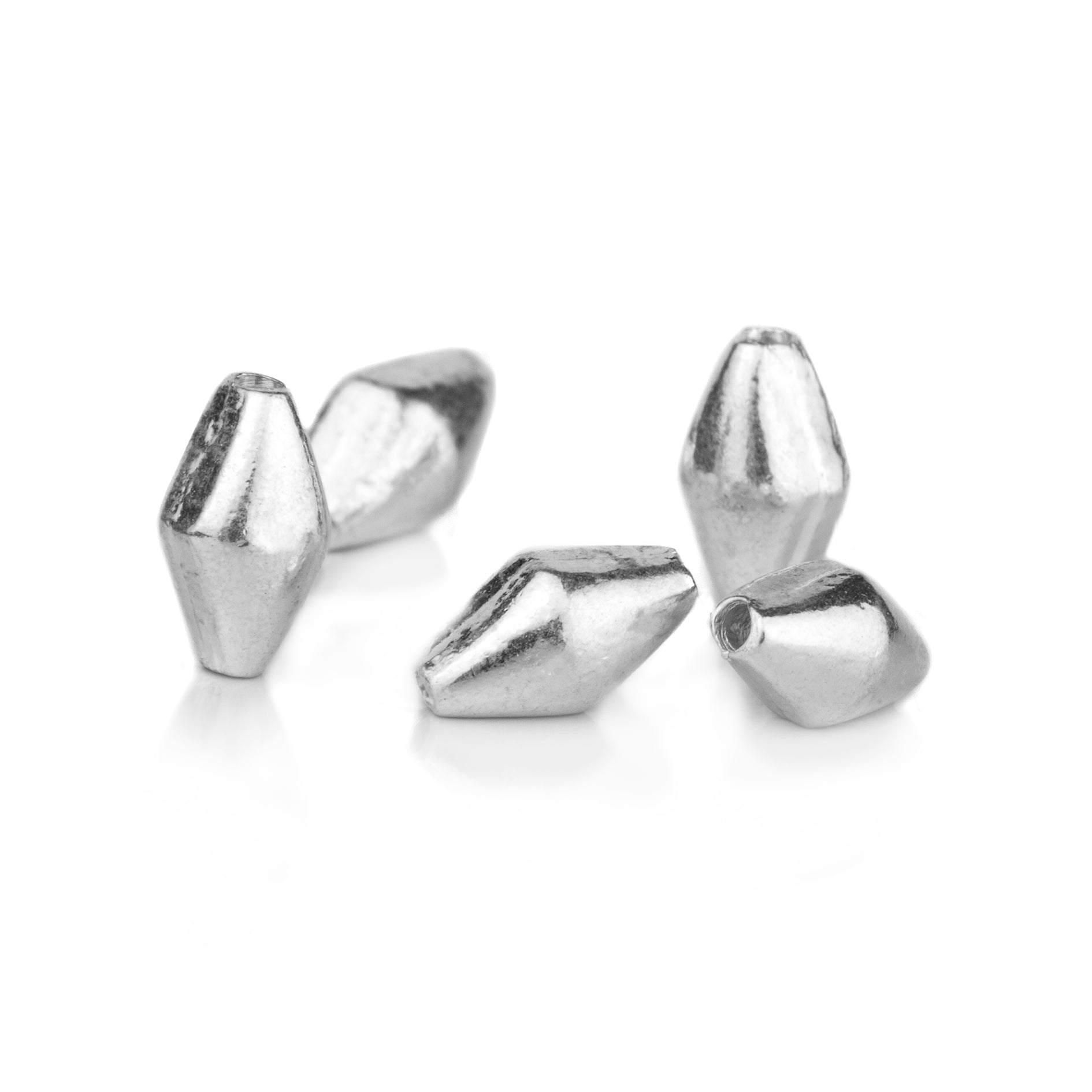 Small Dholki Spacer Beads in Sterling Silver