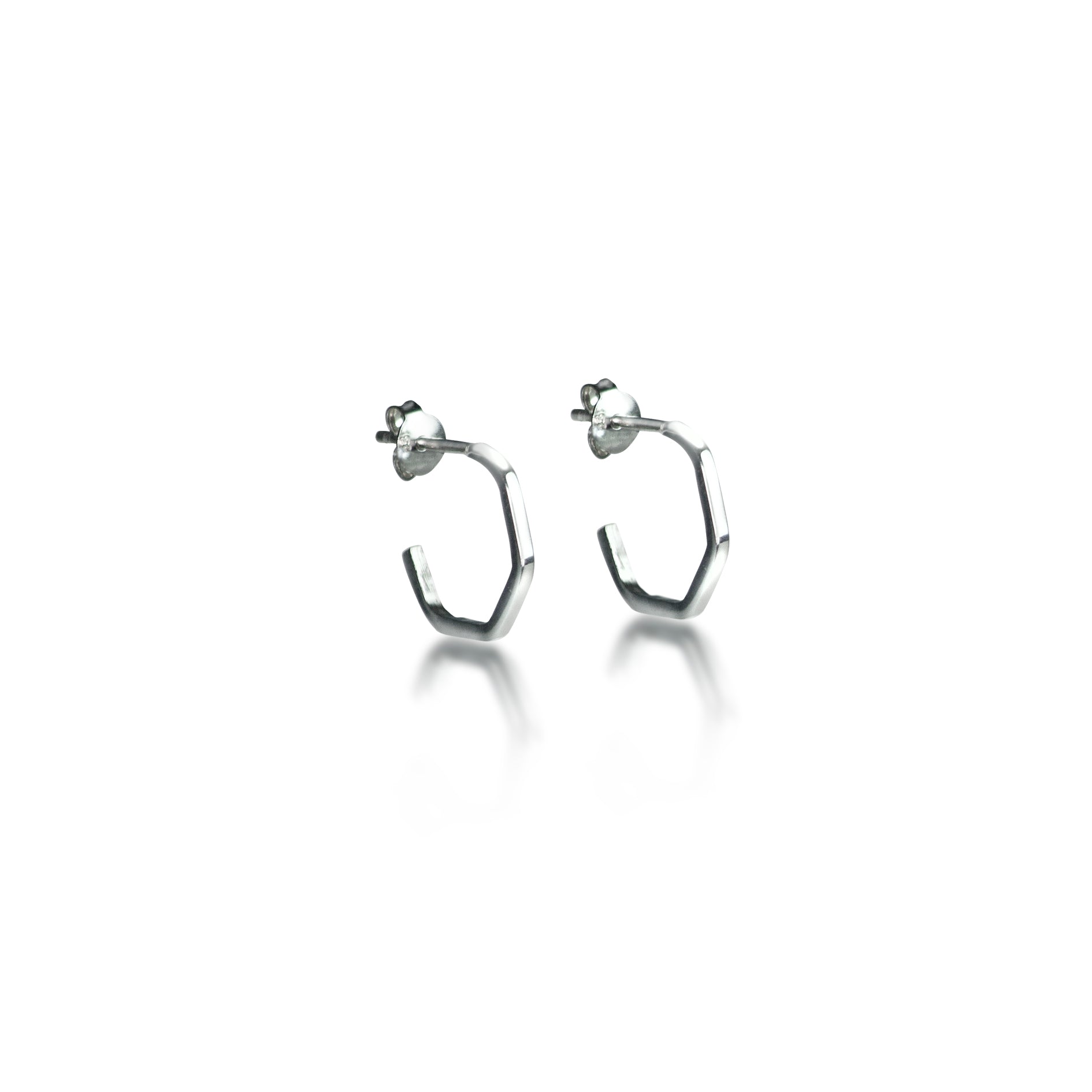 The Hive Hoops in Sterling Silver