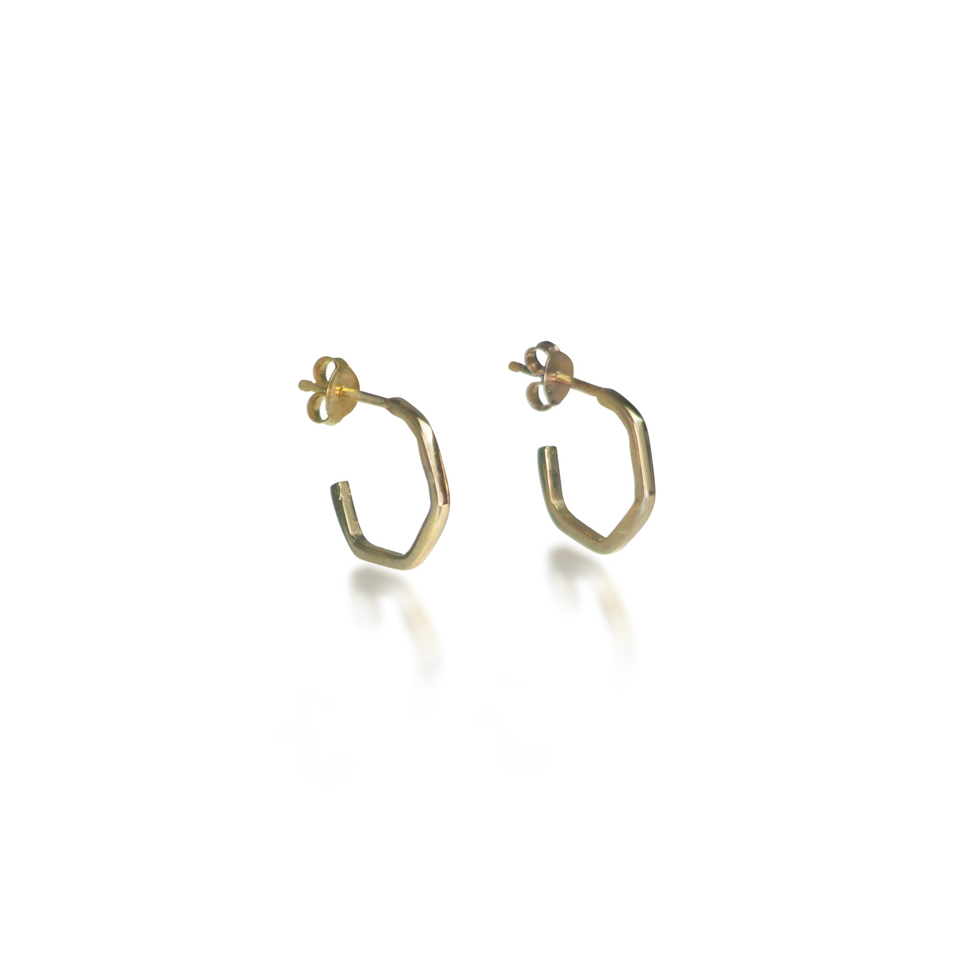 The Hive Hoops in Gold Vermeil