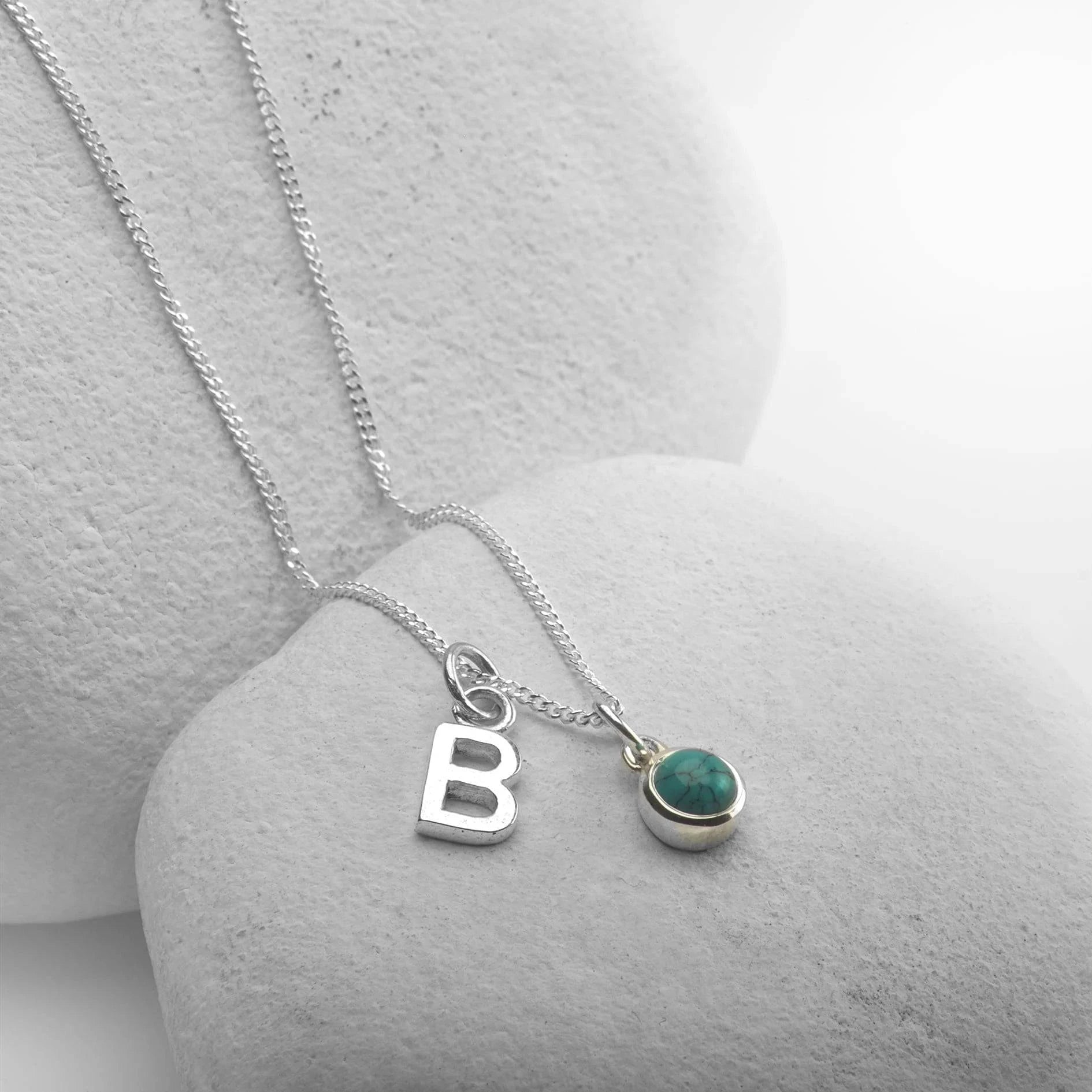 June Birthstone Jewellery Set in Moonstone - Studs and Charm Necklace