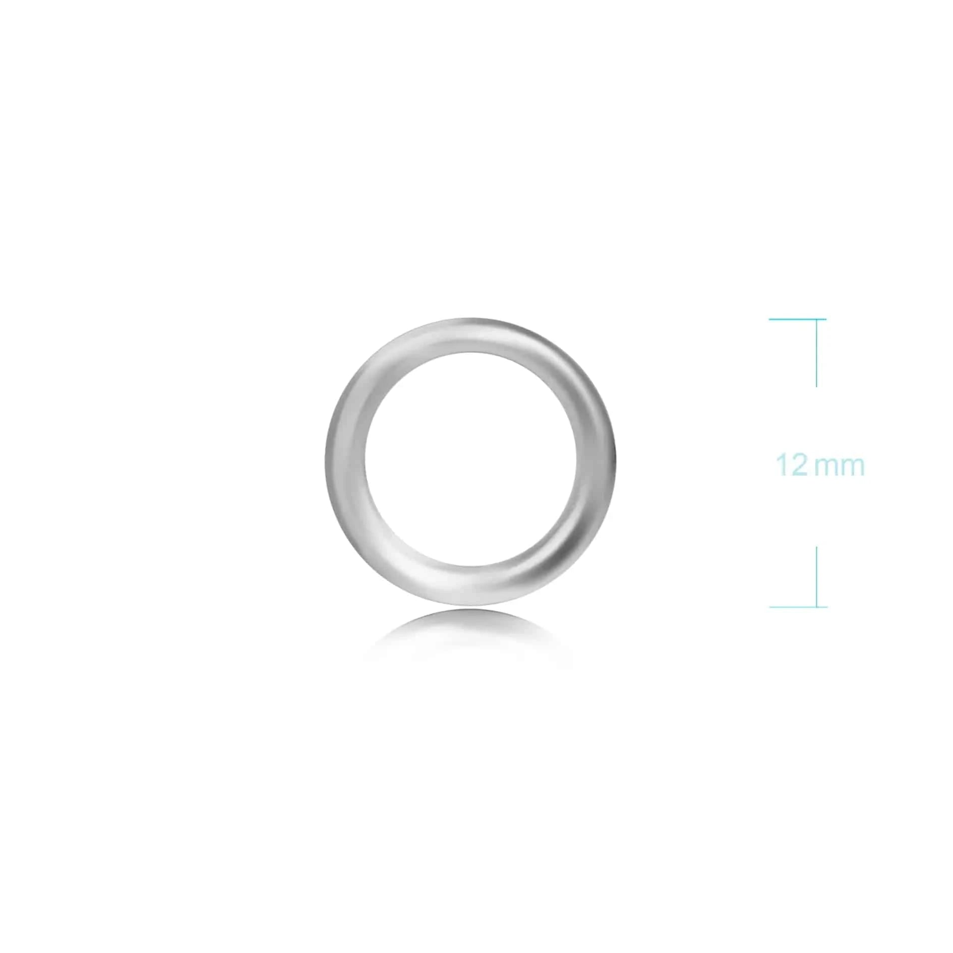 Strong Close Jump Rings in Sterling Silver ‚12mm Diameter ‚ 1.5mm Thickness