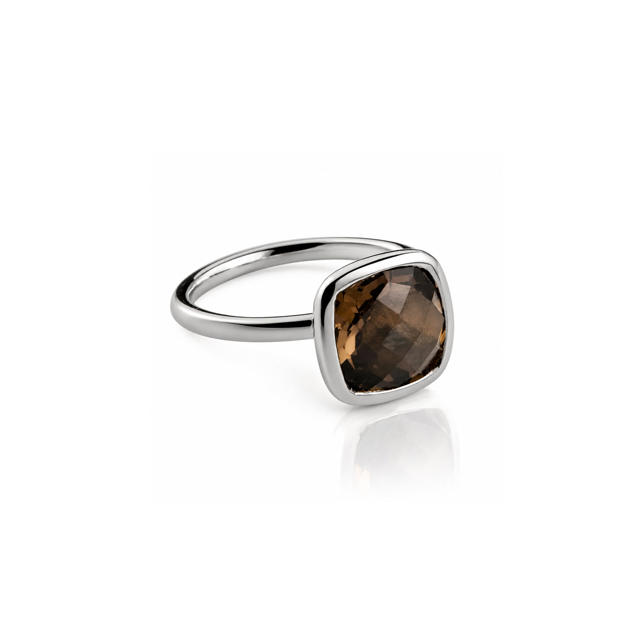 Desert Night Quartz Ring in Sterling Silver