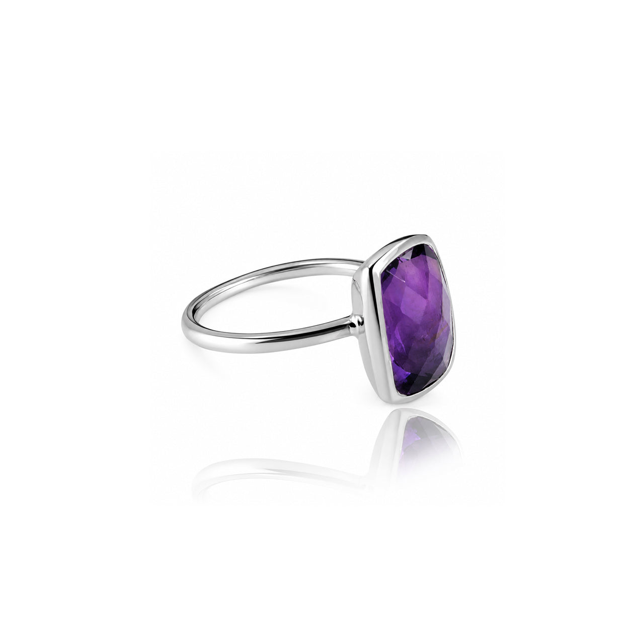 Desert Mirage Amethyst Ring in Sterling Silver