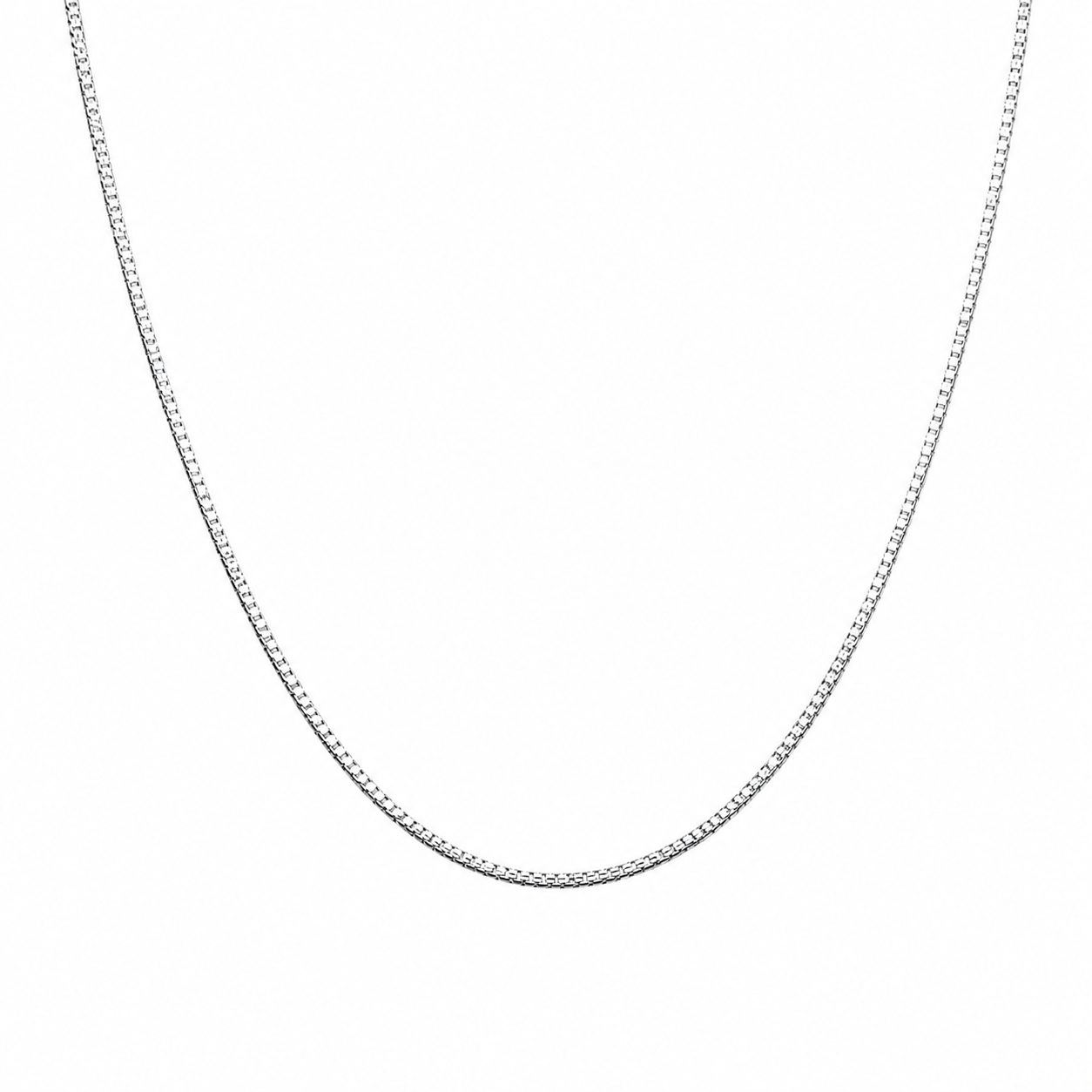 Fine Box Chain in Sterling Silver