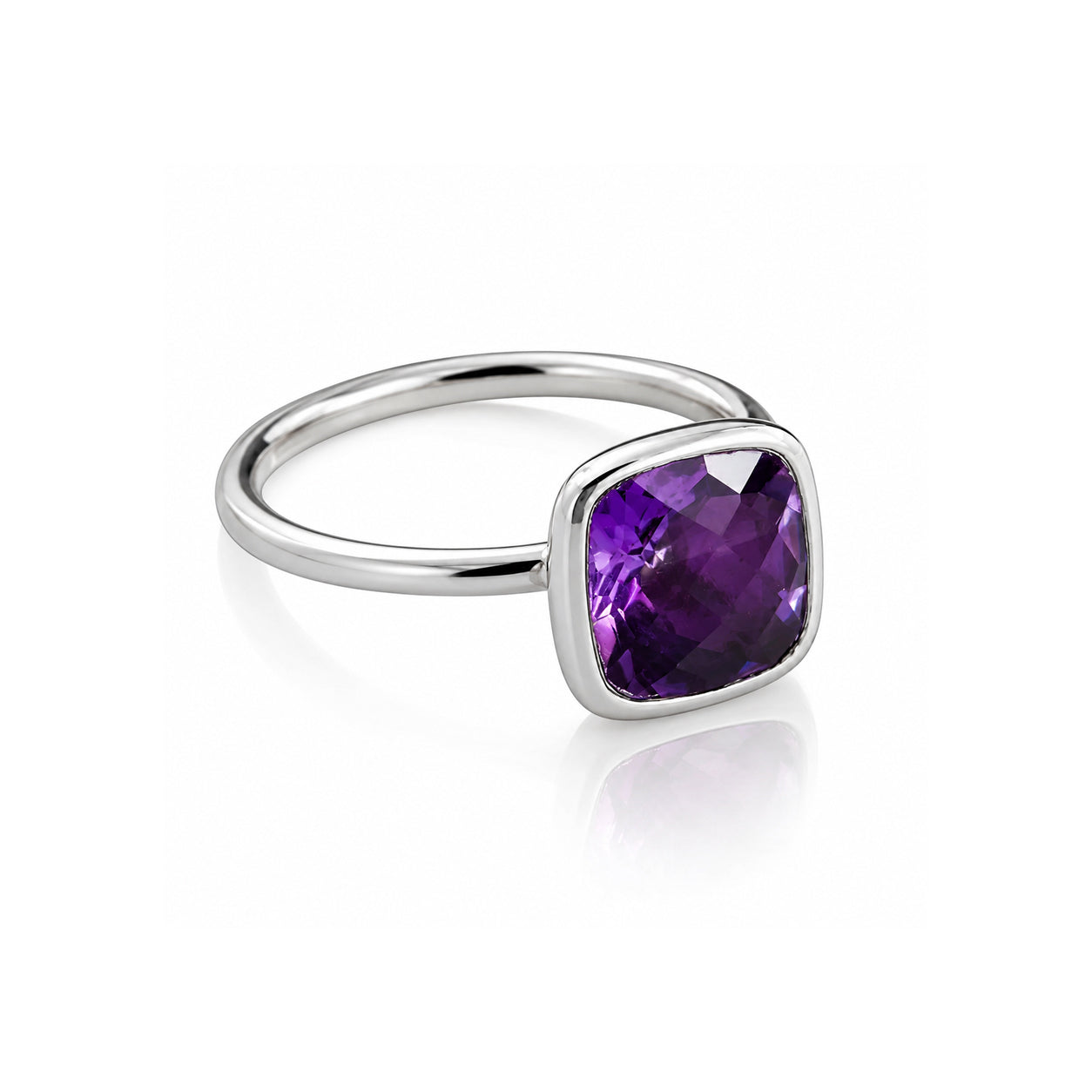 Desert Dusk Amethyst Ring in Sterling Silver