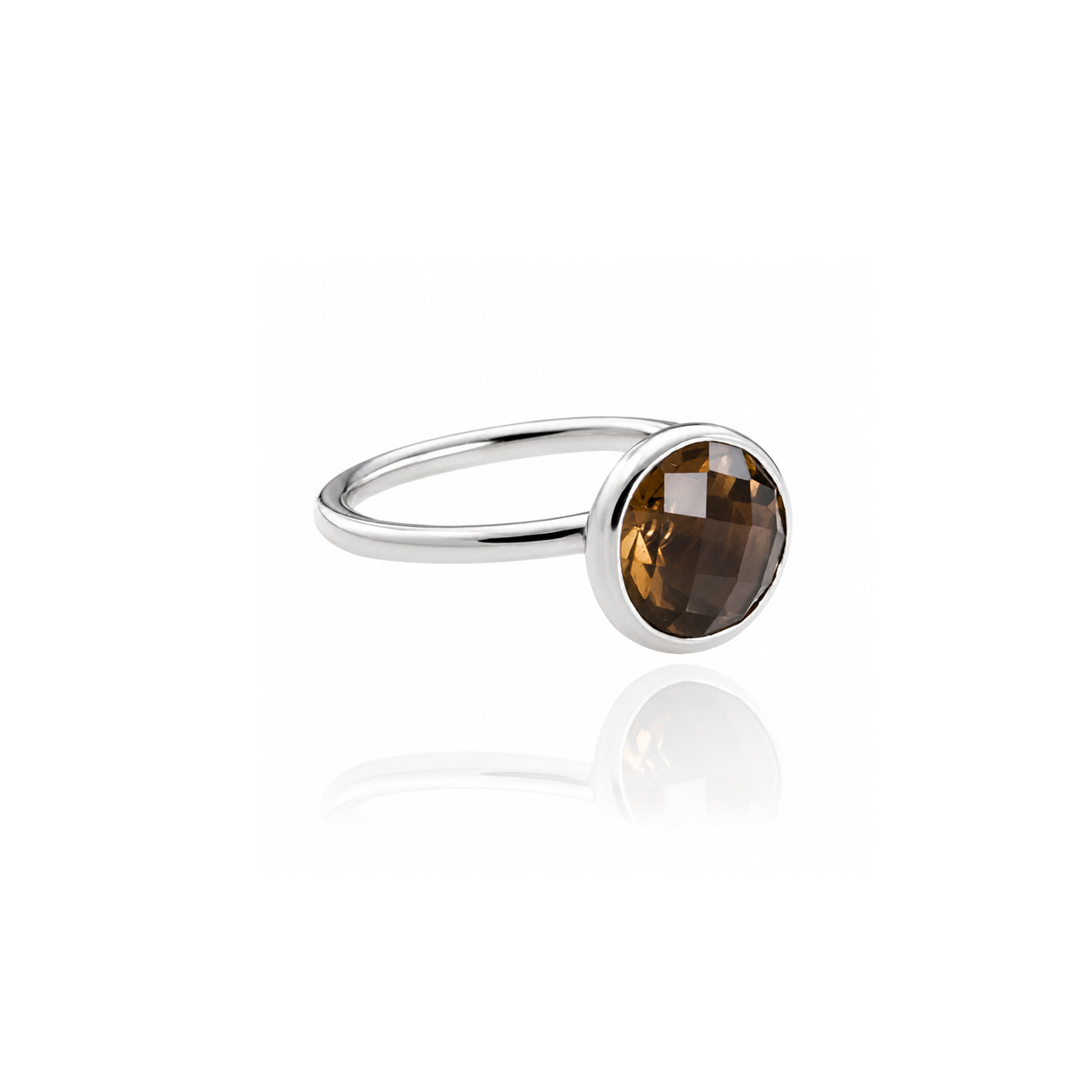 Desert Sand Quartz Ring in Sterling Silver