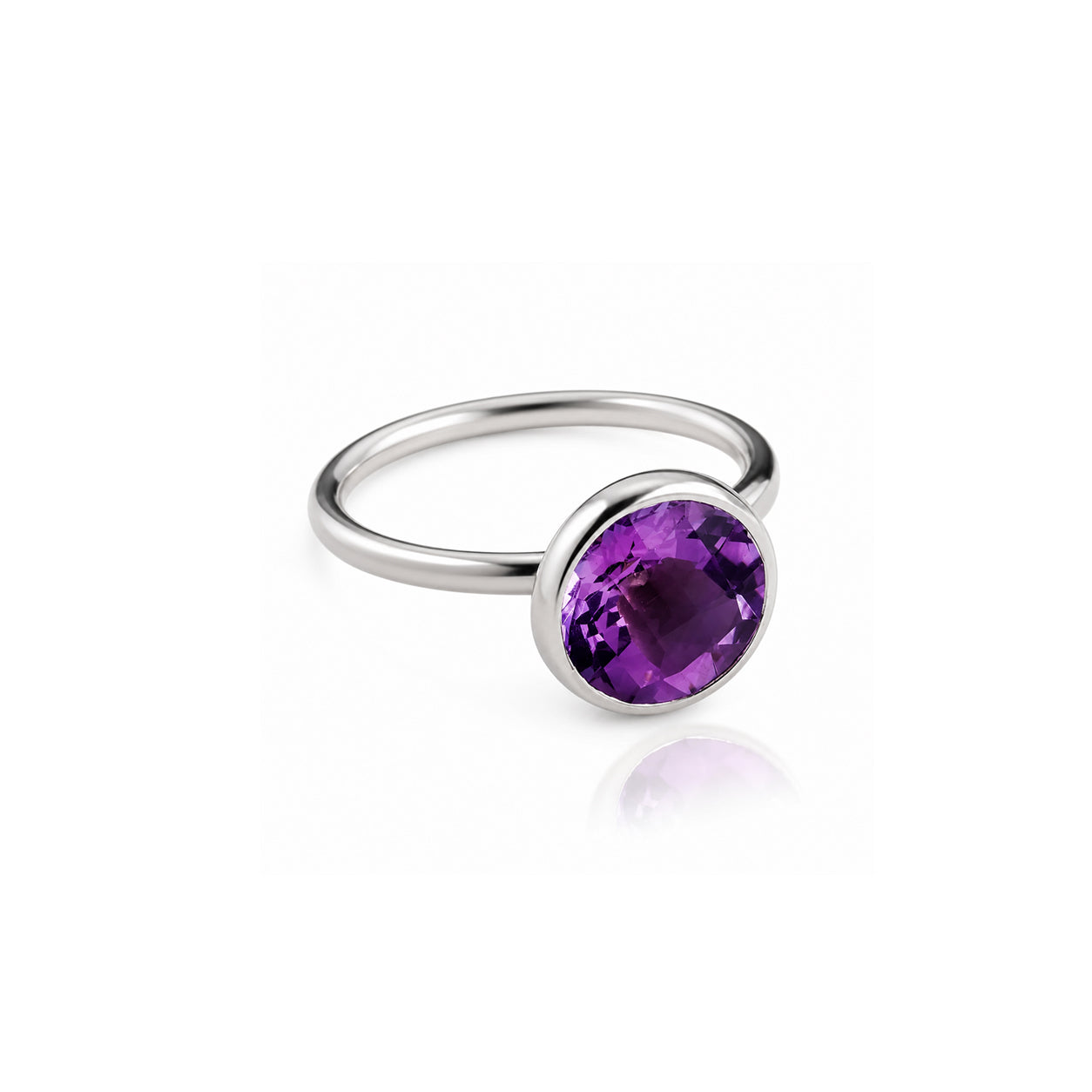 Desert Moon Quartz Ring in Sterling Silver
