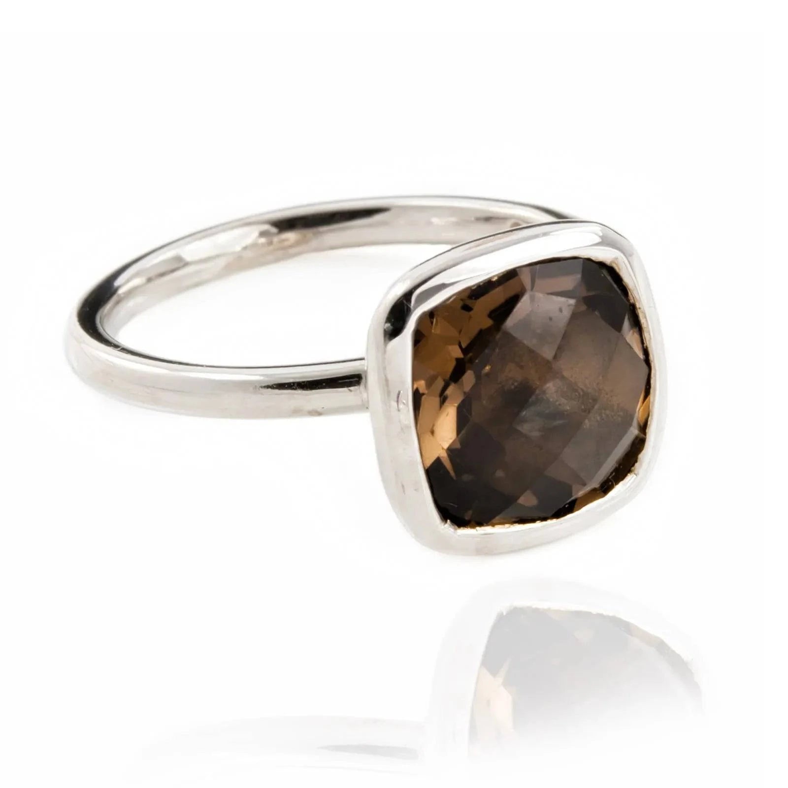 Desert Night Quartz Ring in Sterling Silver