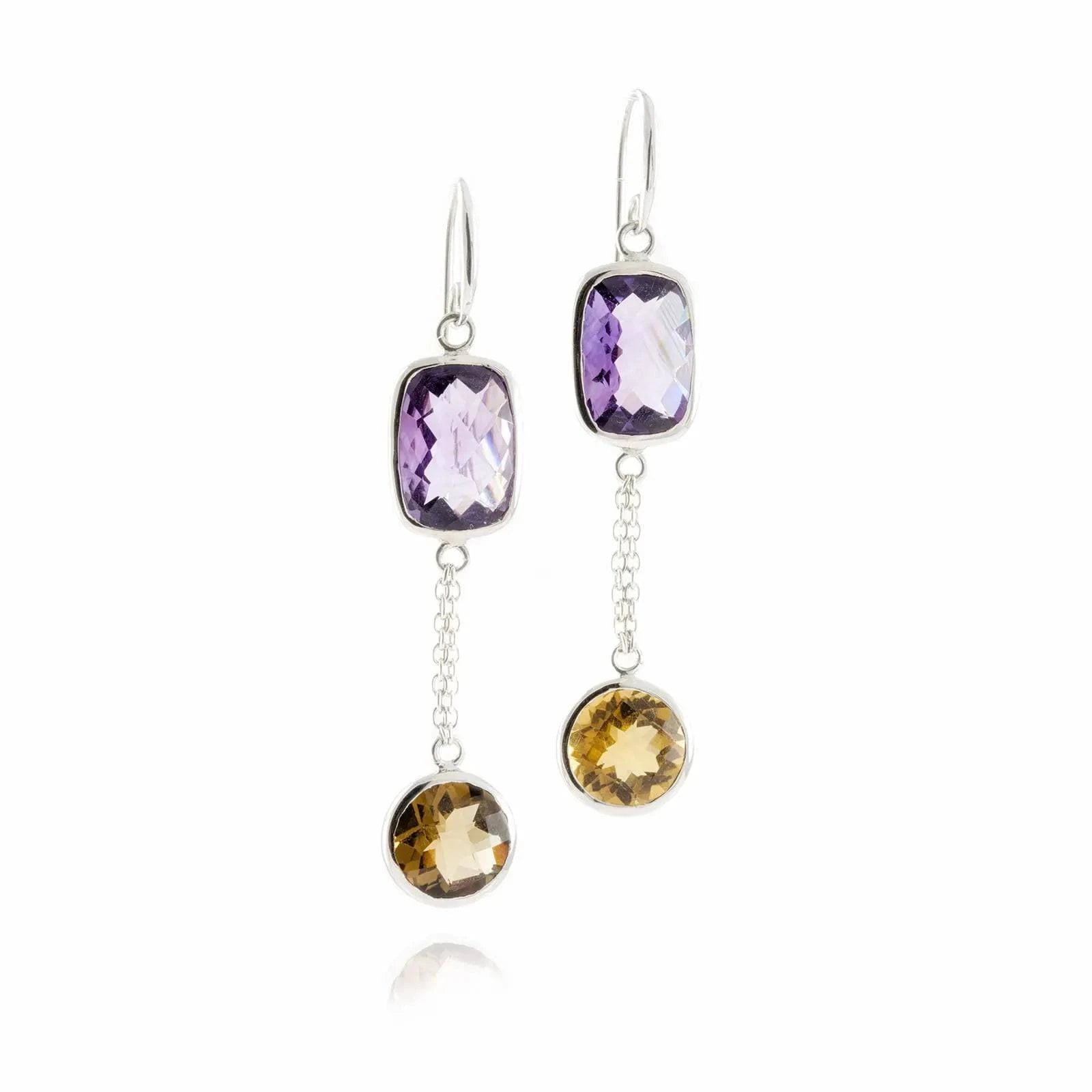 Desert Moonlight Chandelier Earrings in Sterling Silver