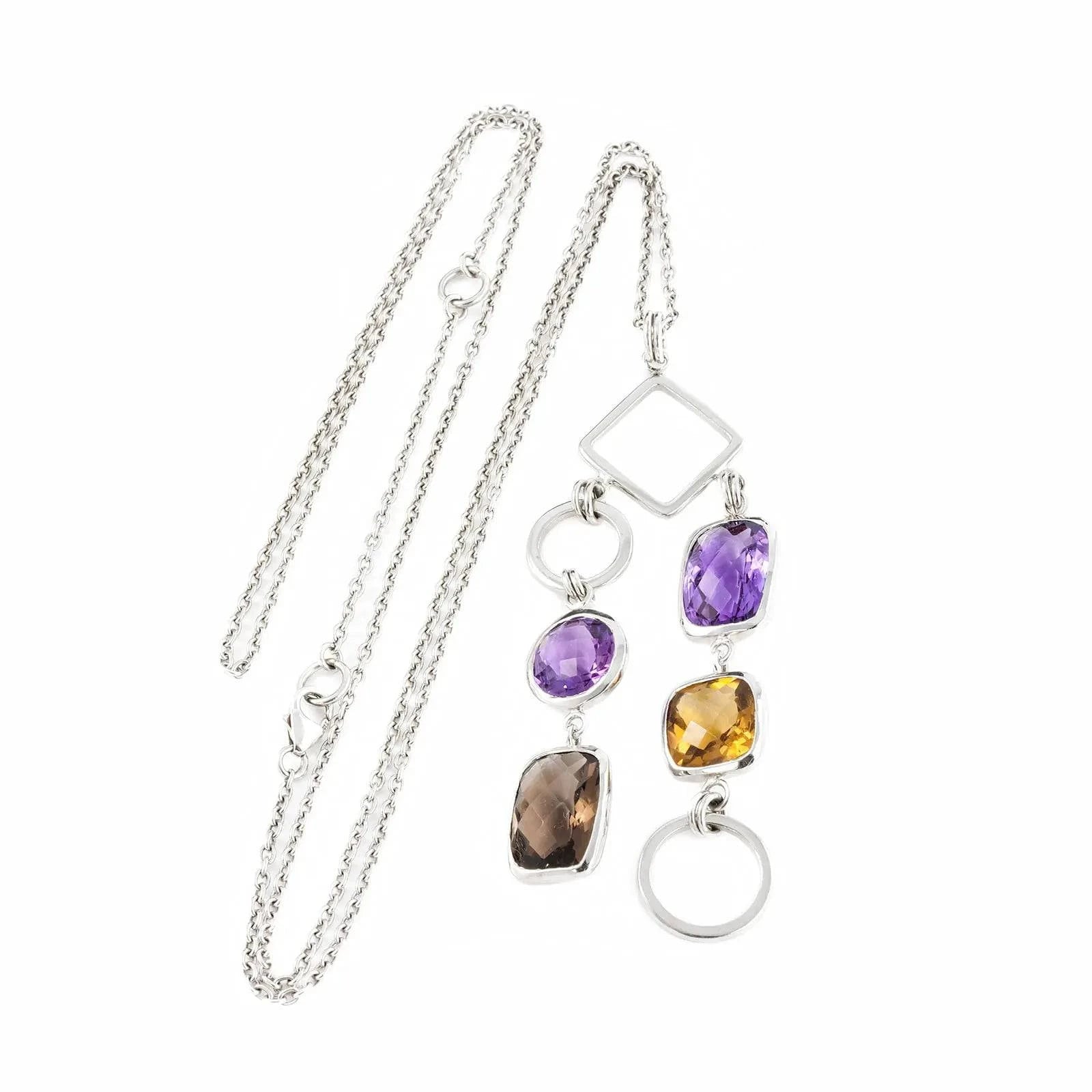 Desert Light Goddess Necklace in Sterling Silver