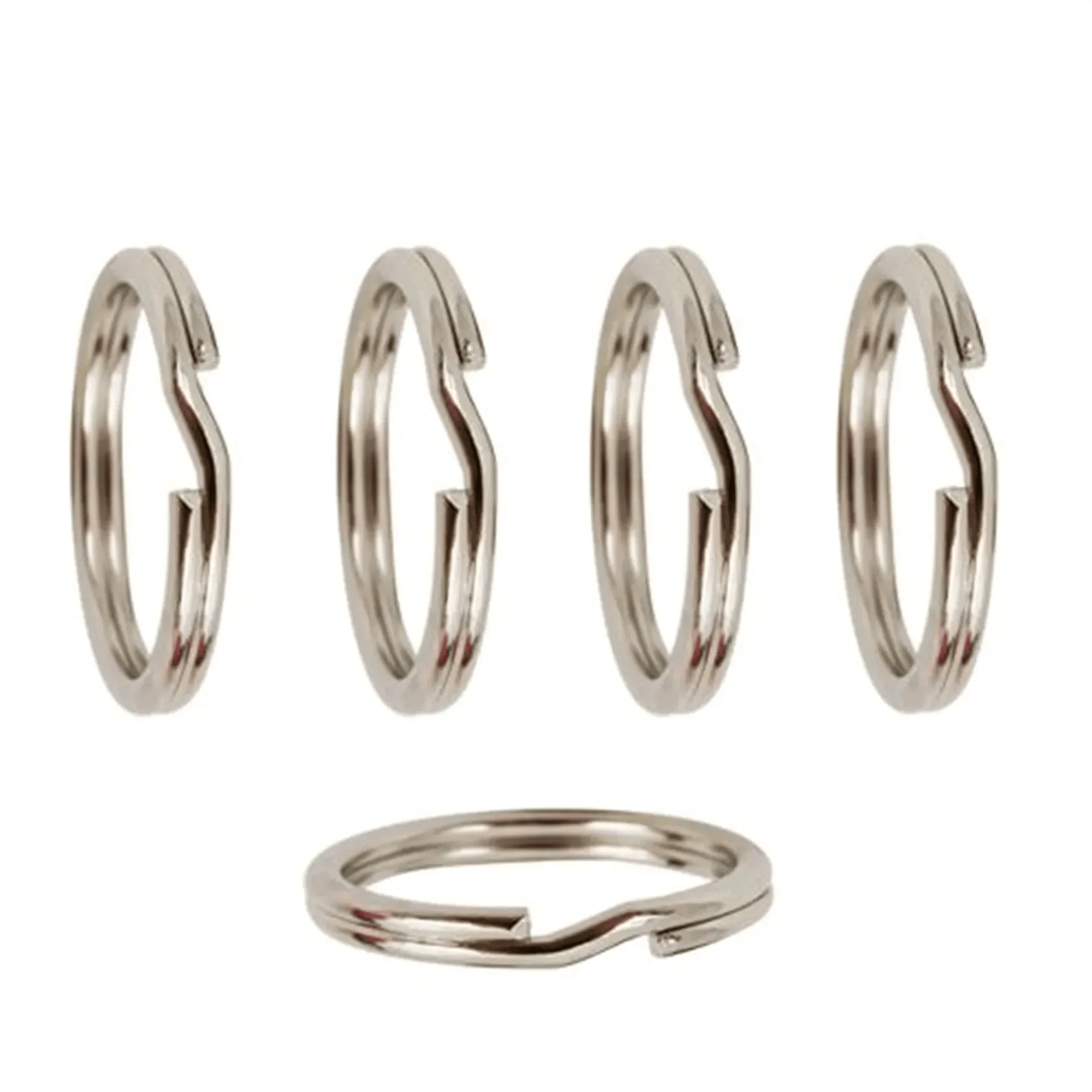 Split Rings in Sterling Silver - Diameter 8mm