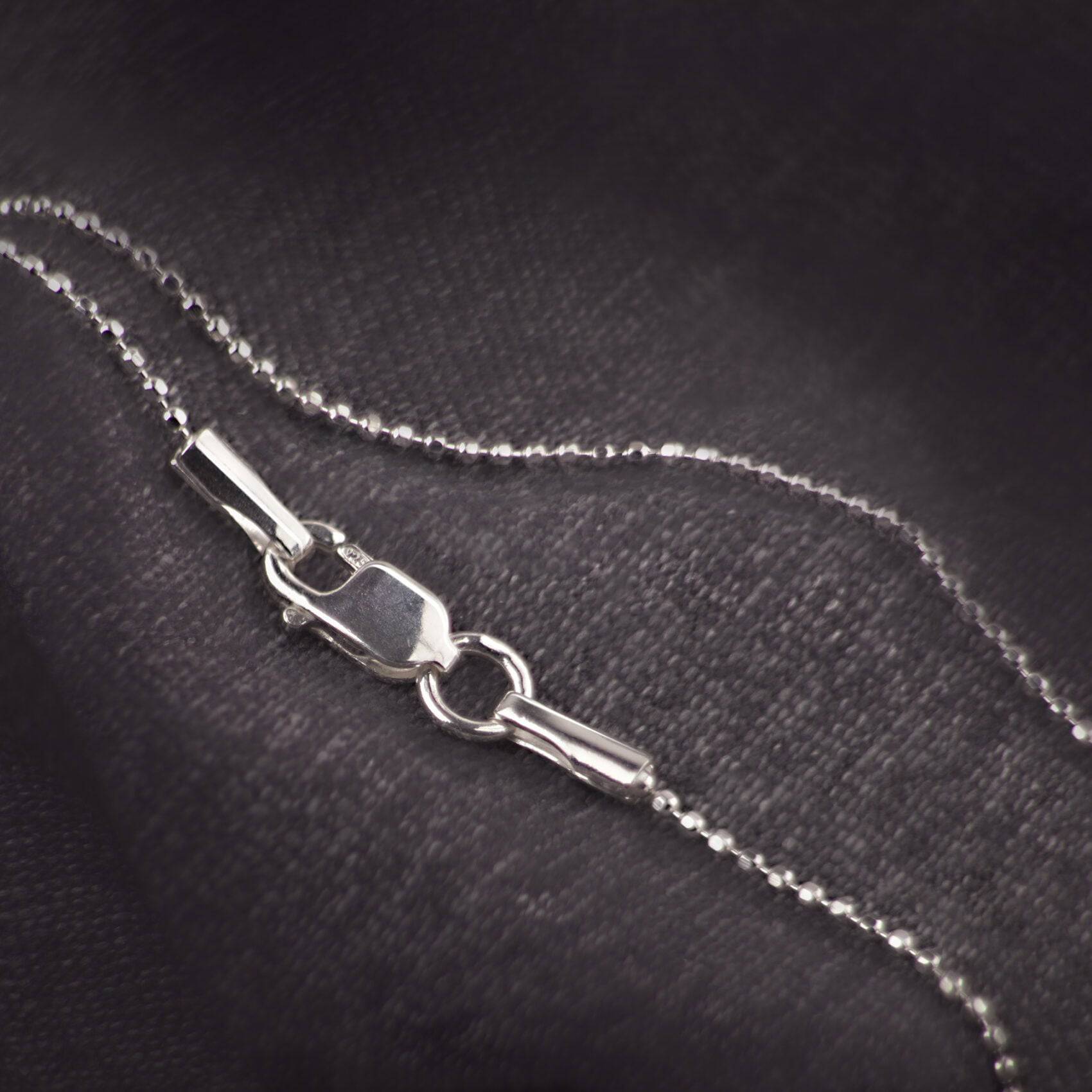 Fine Diamond Cut Ball Chain in Sterling Silver - 16"18"20" 22"Length