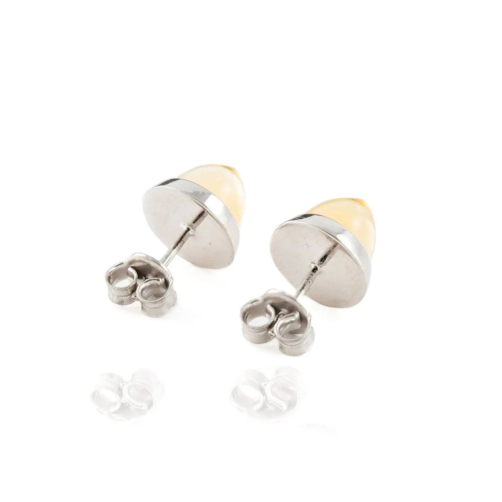 Istanbul Spice Citrine Studs in Sterling Silver