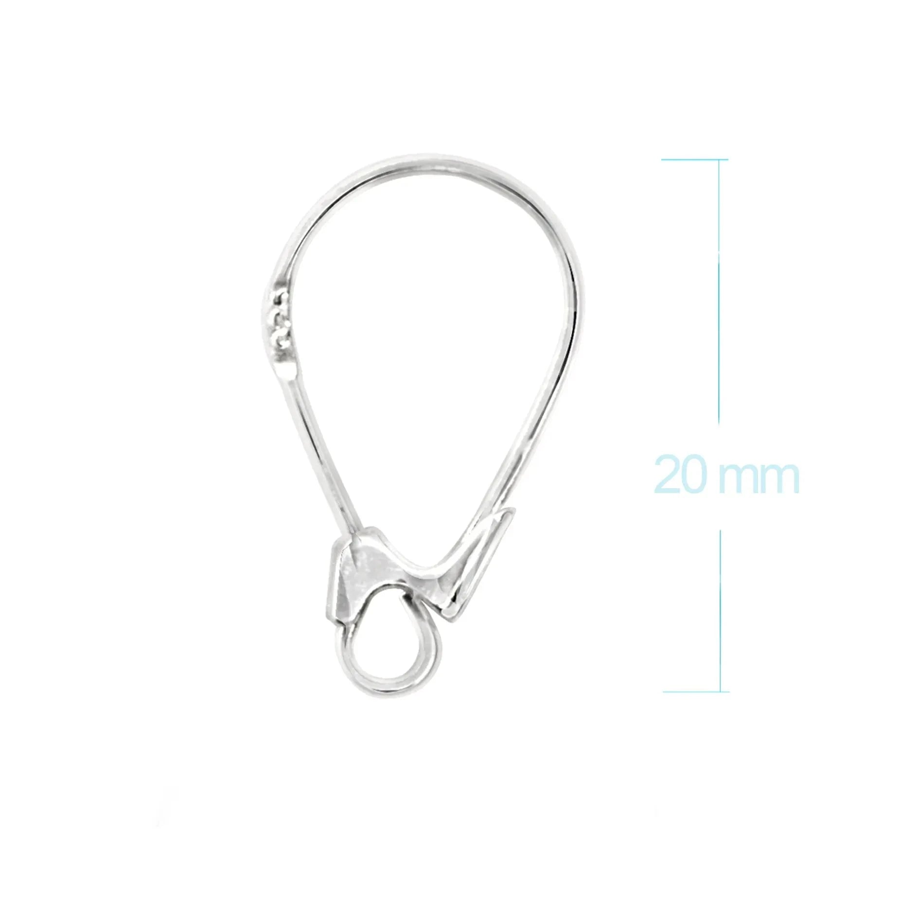Leverback Earring Findings in 925 Sterling Silver