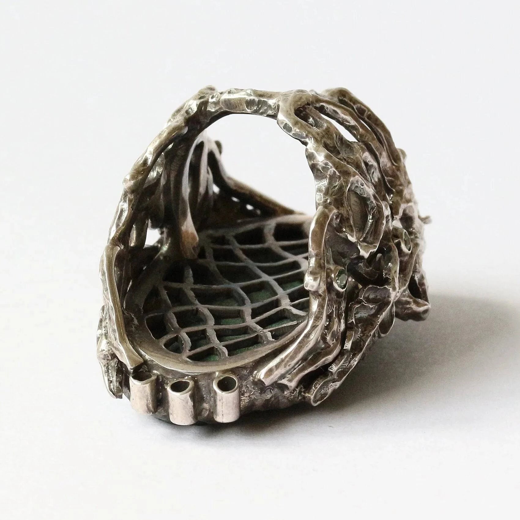 Mystic Green Paradise Ring with Uvarovite