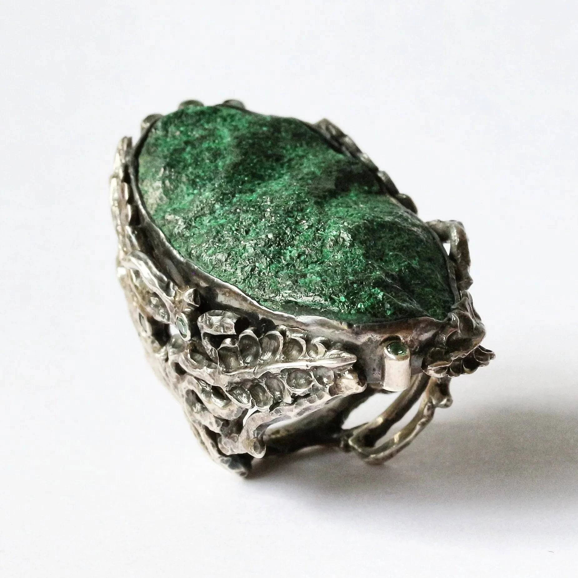 Mystic Green Paradise Ring with Uvarovite