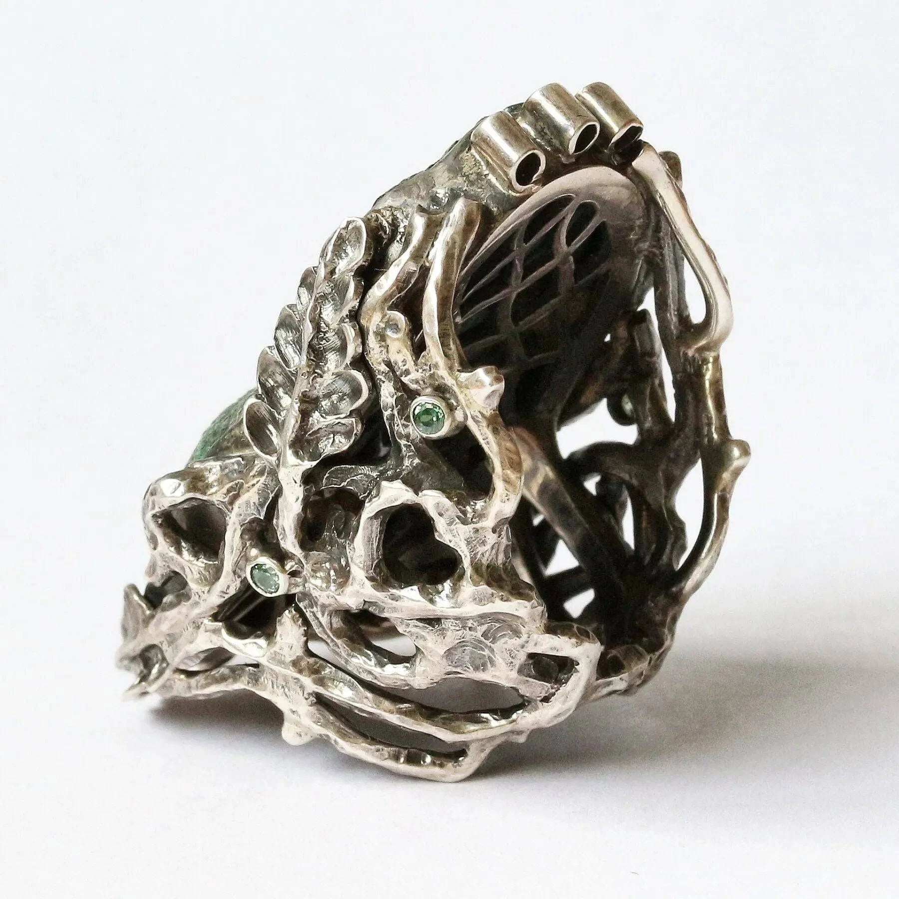 Mystic Green Paradise Ring with Uvarovite