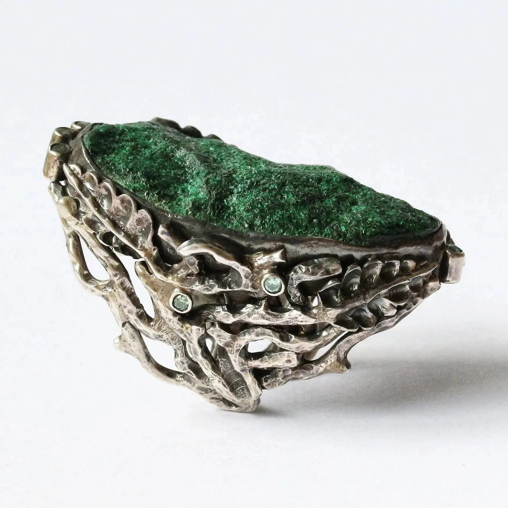 Mystic Green Paradise Ring with Uvarovite