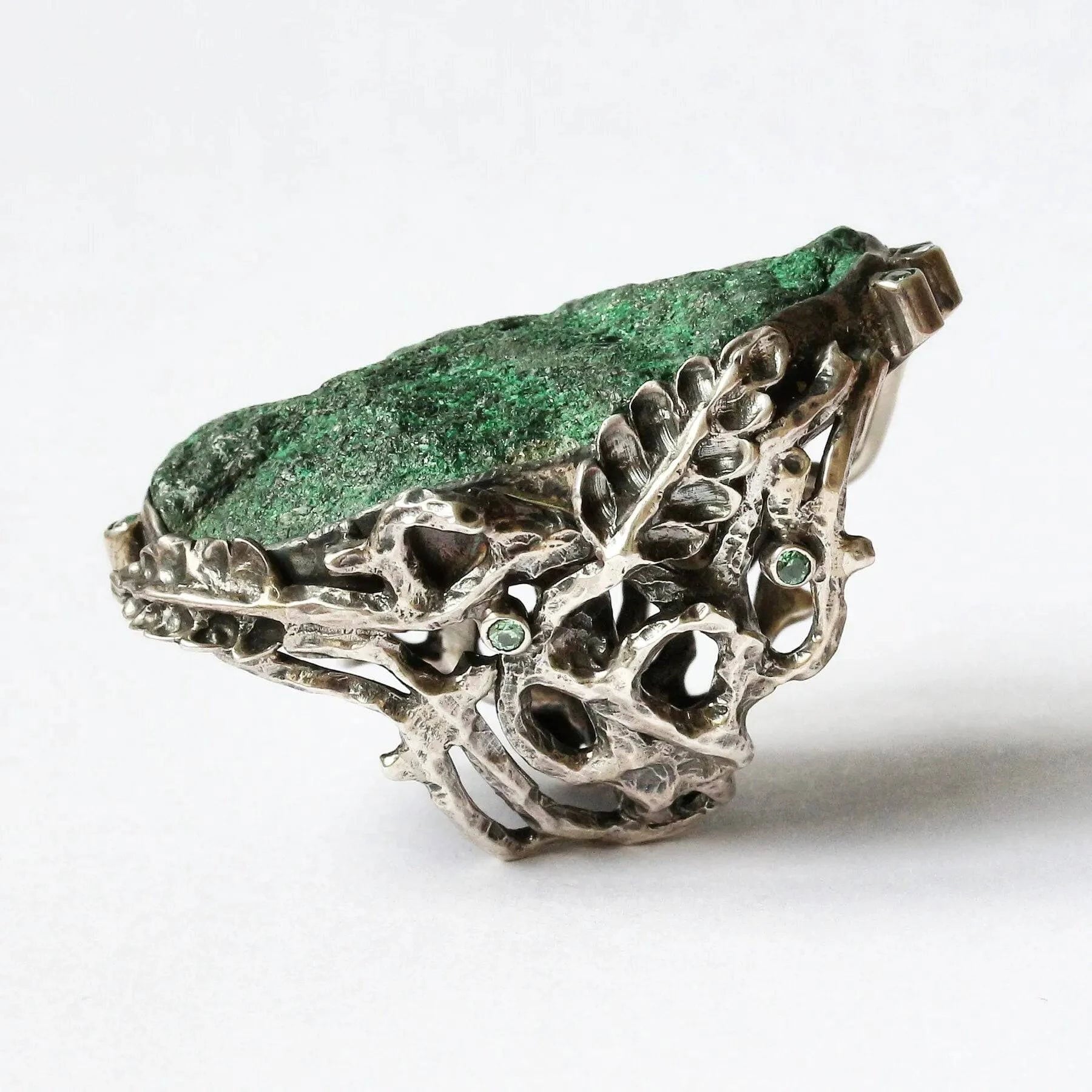 Mystic Green Paradise Ring with Uvarovite