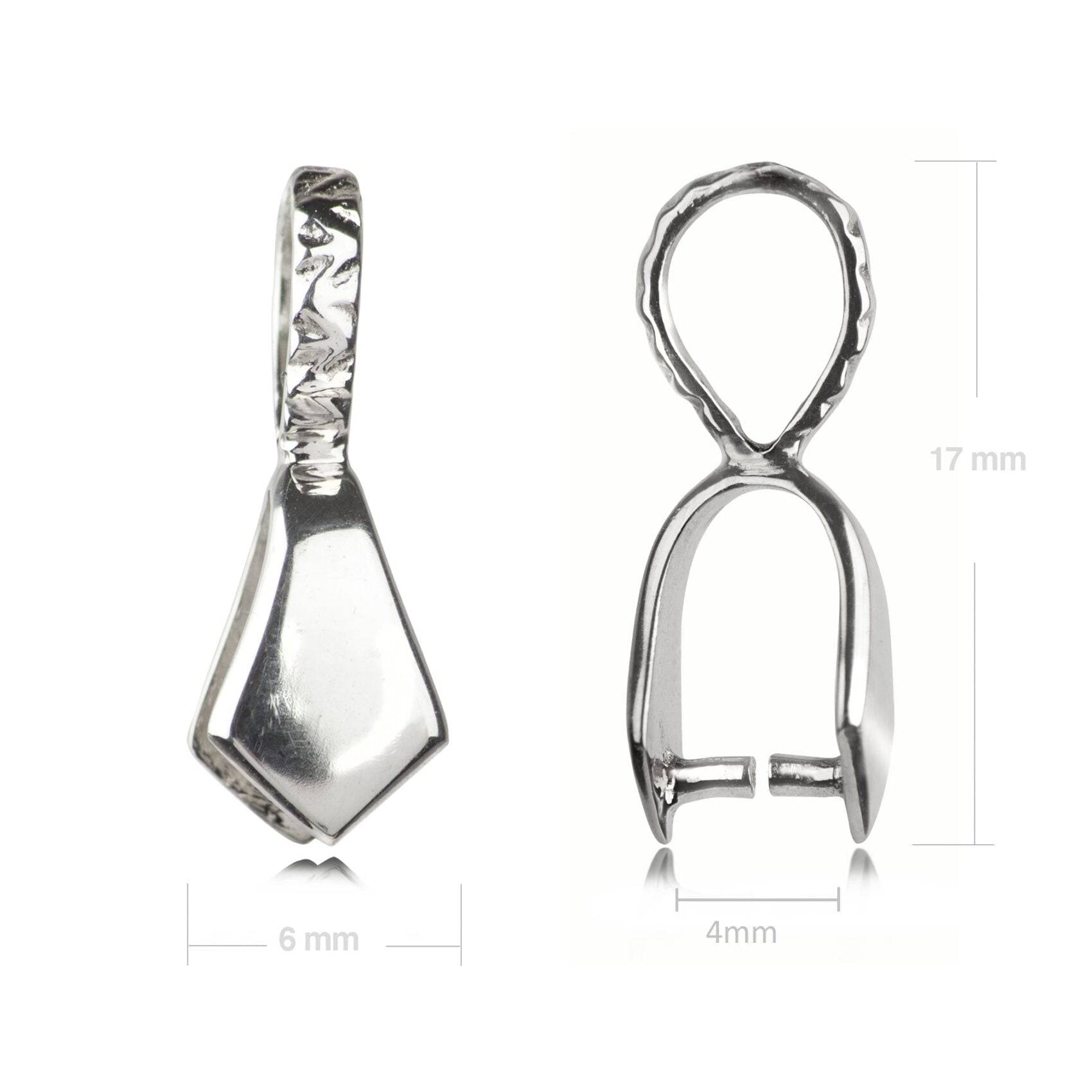 Simple Pendant Bail in Sterling Silver