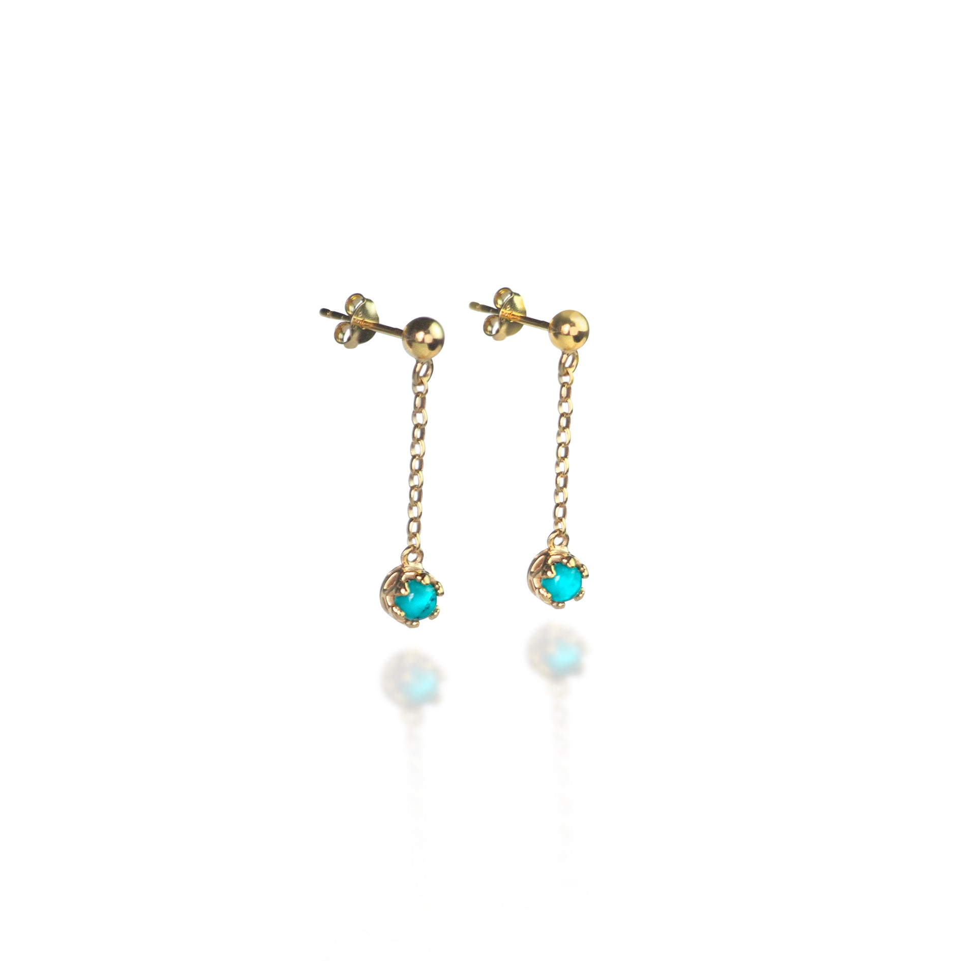 Celestial Tiara Dop with Turquoise In Gold Vermeil