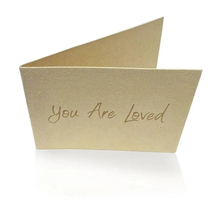 Moonstone 'You Are Loved' Bracelet In Gold Vermeil