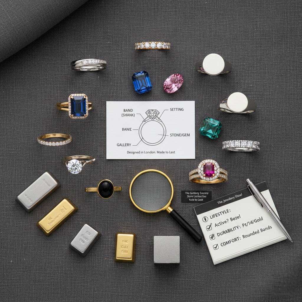 Rings 101: A Complete Ring Settings Guide to Band Types, Stone Settings, Metals & What Actually Matters