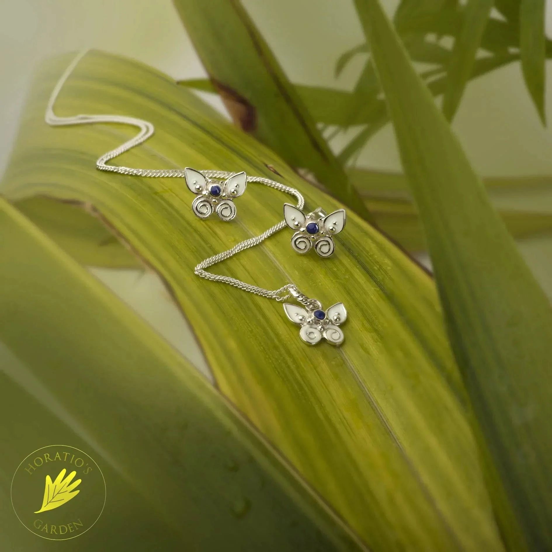 Butterfly Jewellery Set in Sterling Silver