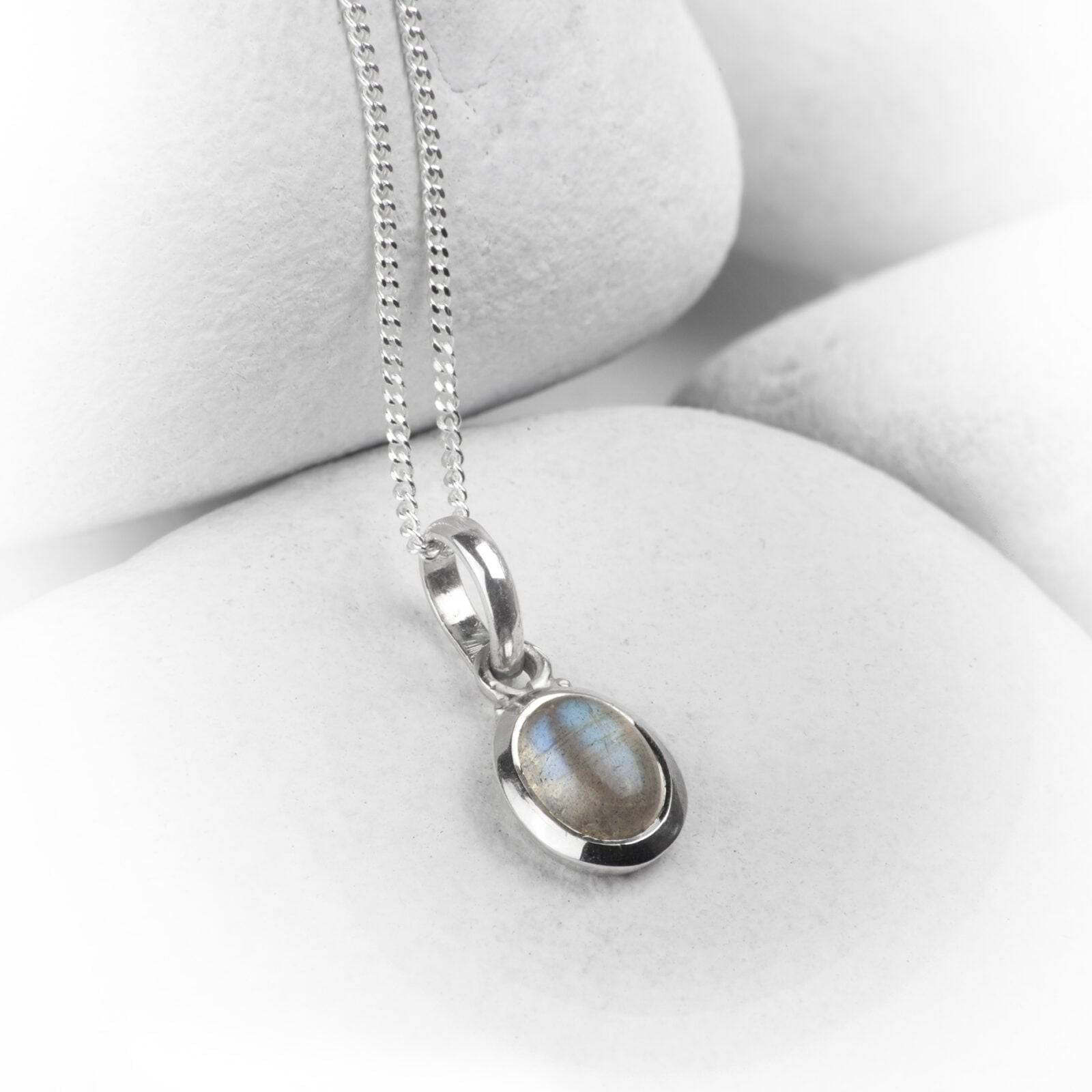 Oval Labradorite Jewellery Set in Sterling Silver