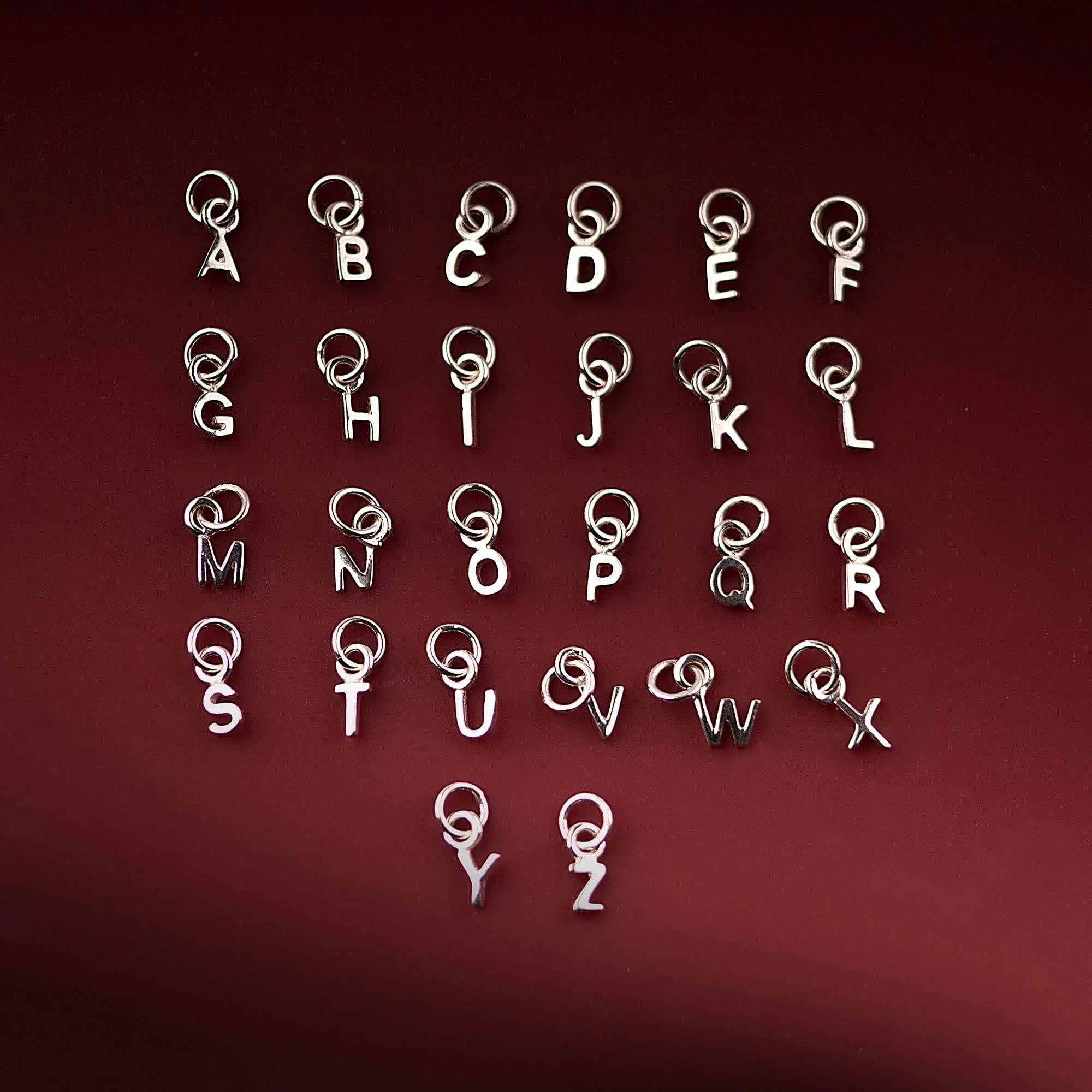 January Birthstone Necklace - Garnet Gemstone Charm in Sterling Silver