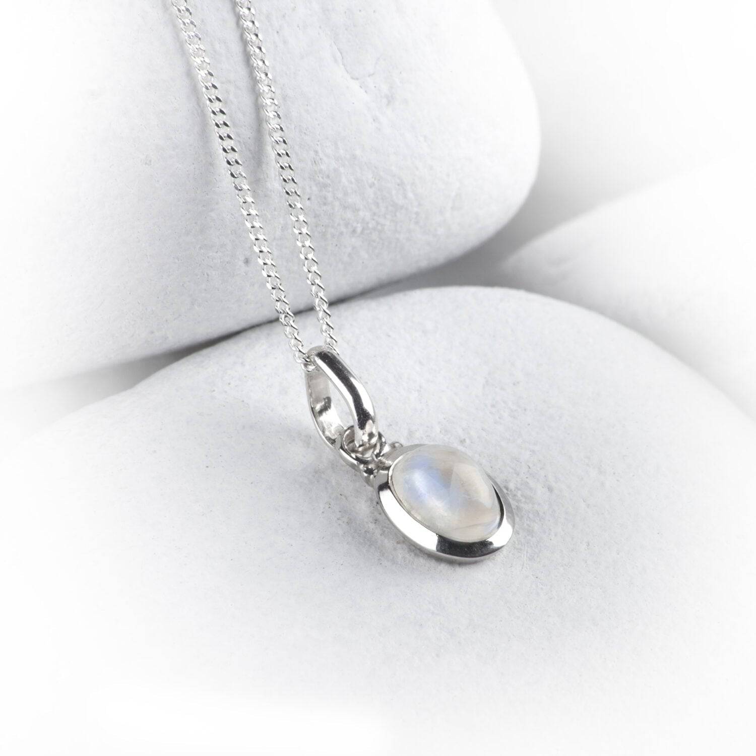 Oval Moonstone Jewellery Set in Sterling Silver