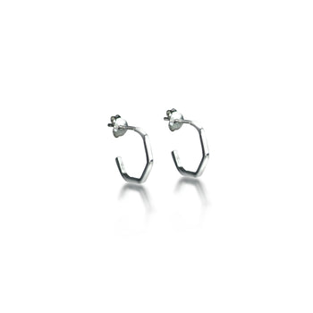 The Hive Hoops in Sterling Silver