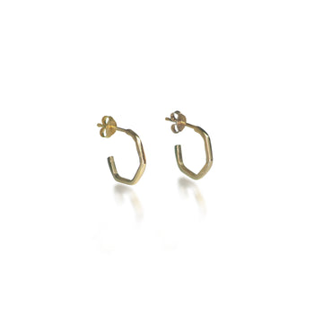 The Hive Hoops in Gold Vermeil