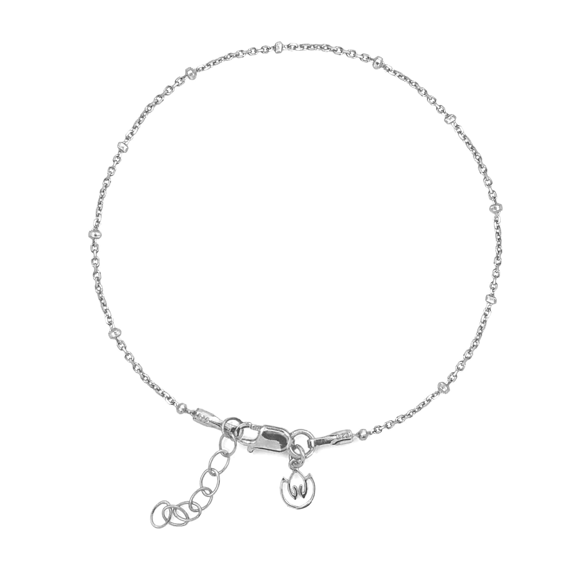 Satellite Chain Bracelet In Sterling Silver and Gold Vermeil