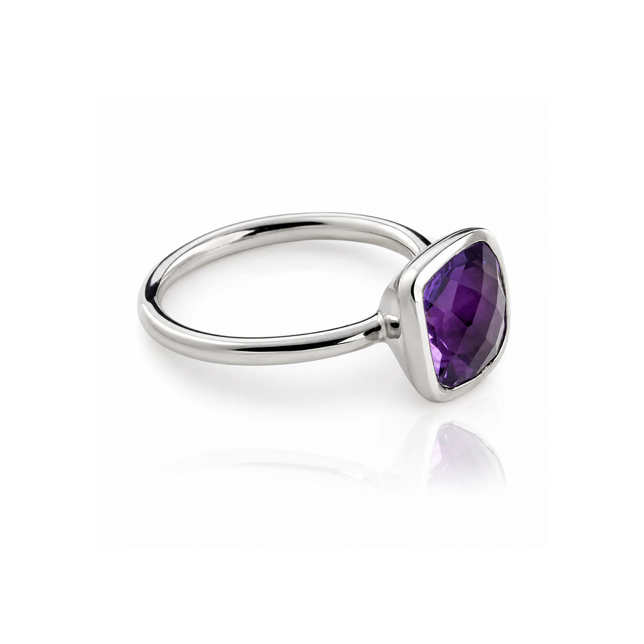 Desert Dusk Amethyst Ring in Sterling Silver