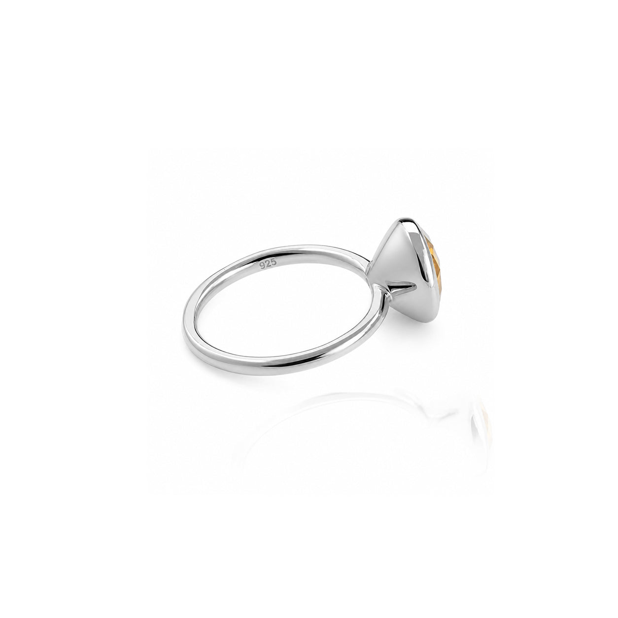 Desert Moon Quartz Ring in Sterling Silver