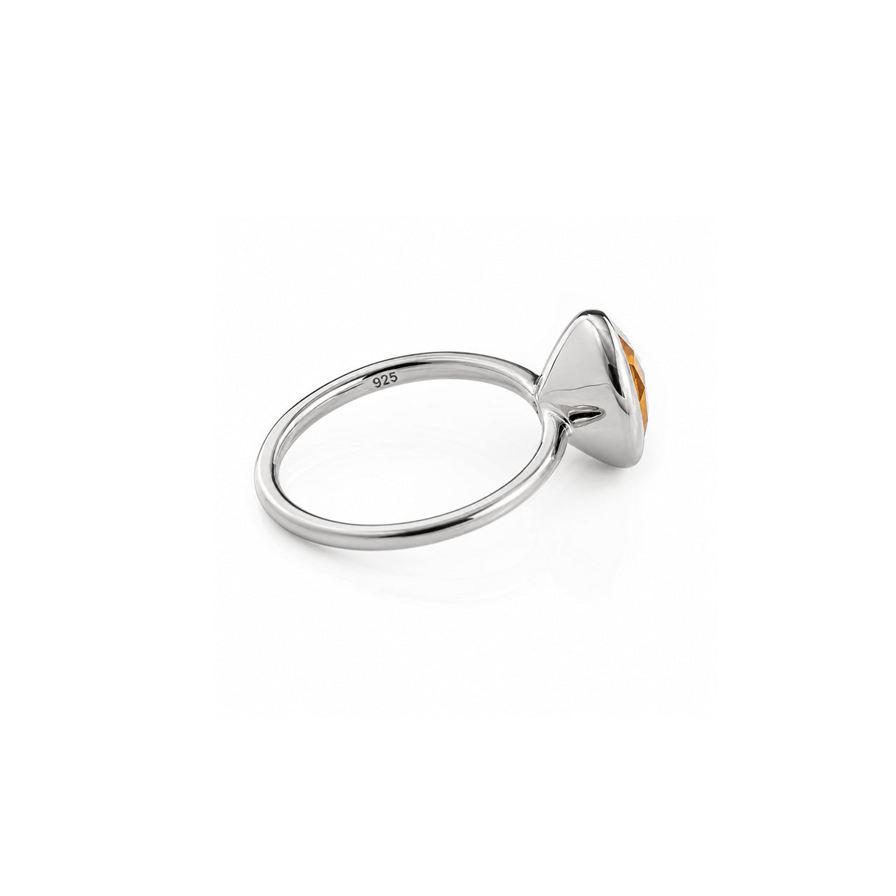 Desert Sunset Quartz Ring in Sterling Silver