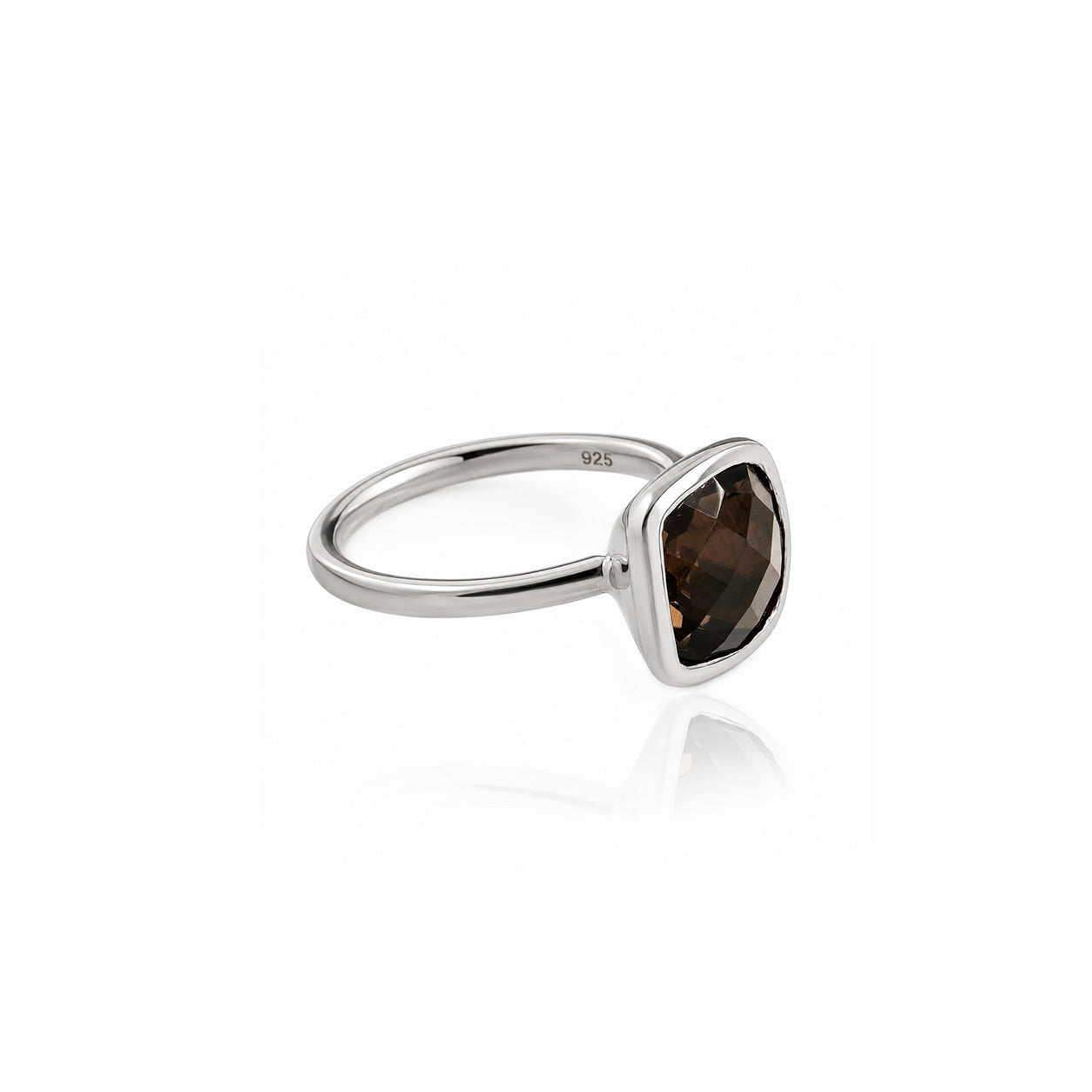 Desert Night Quartz Ring in Sterling Silver