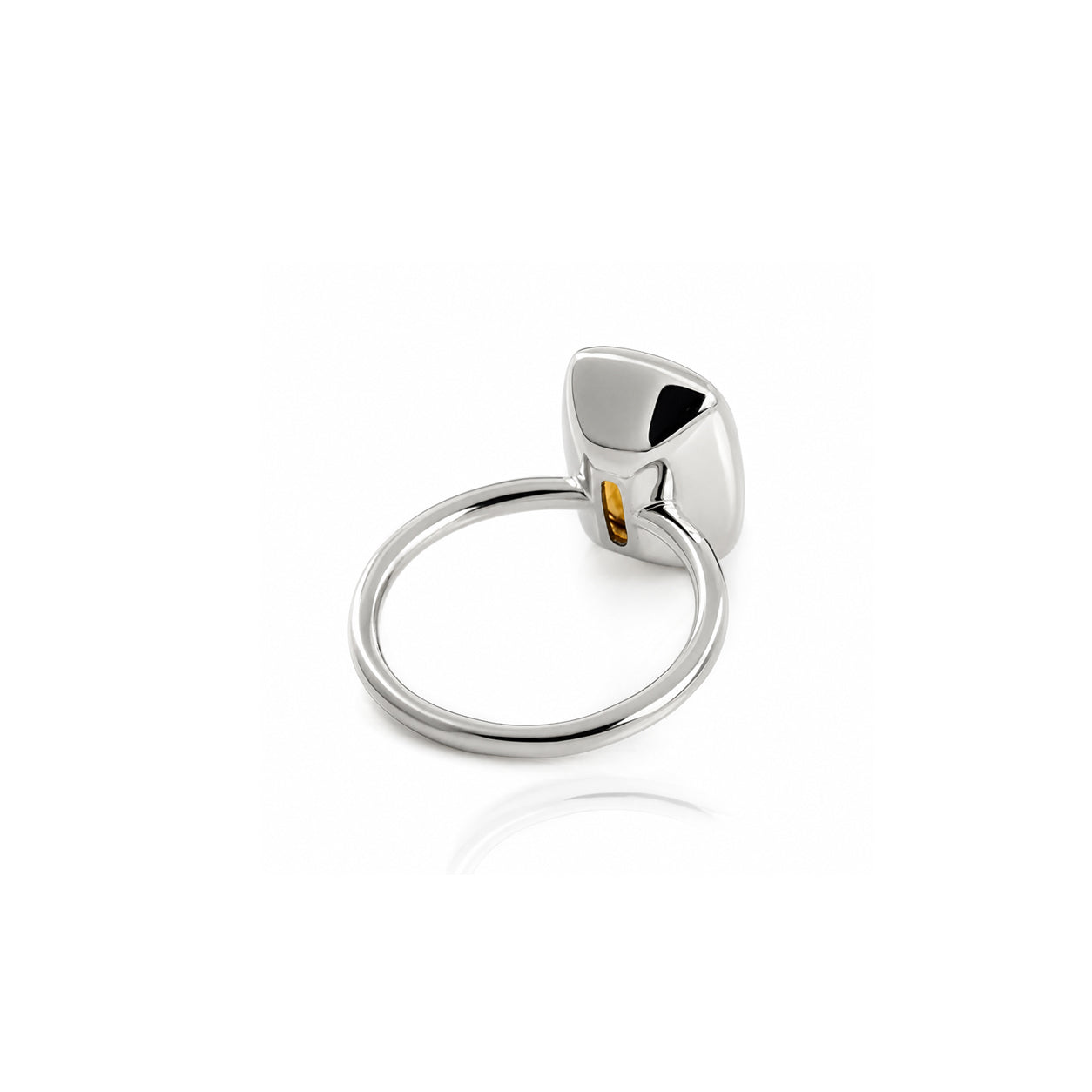 Desert Sunrise Quartz Ring in Sterling Silver