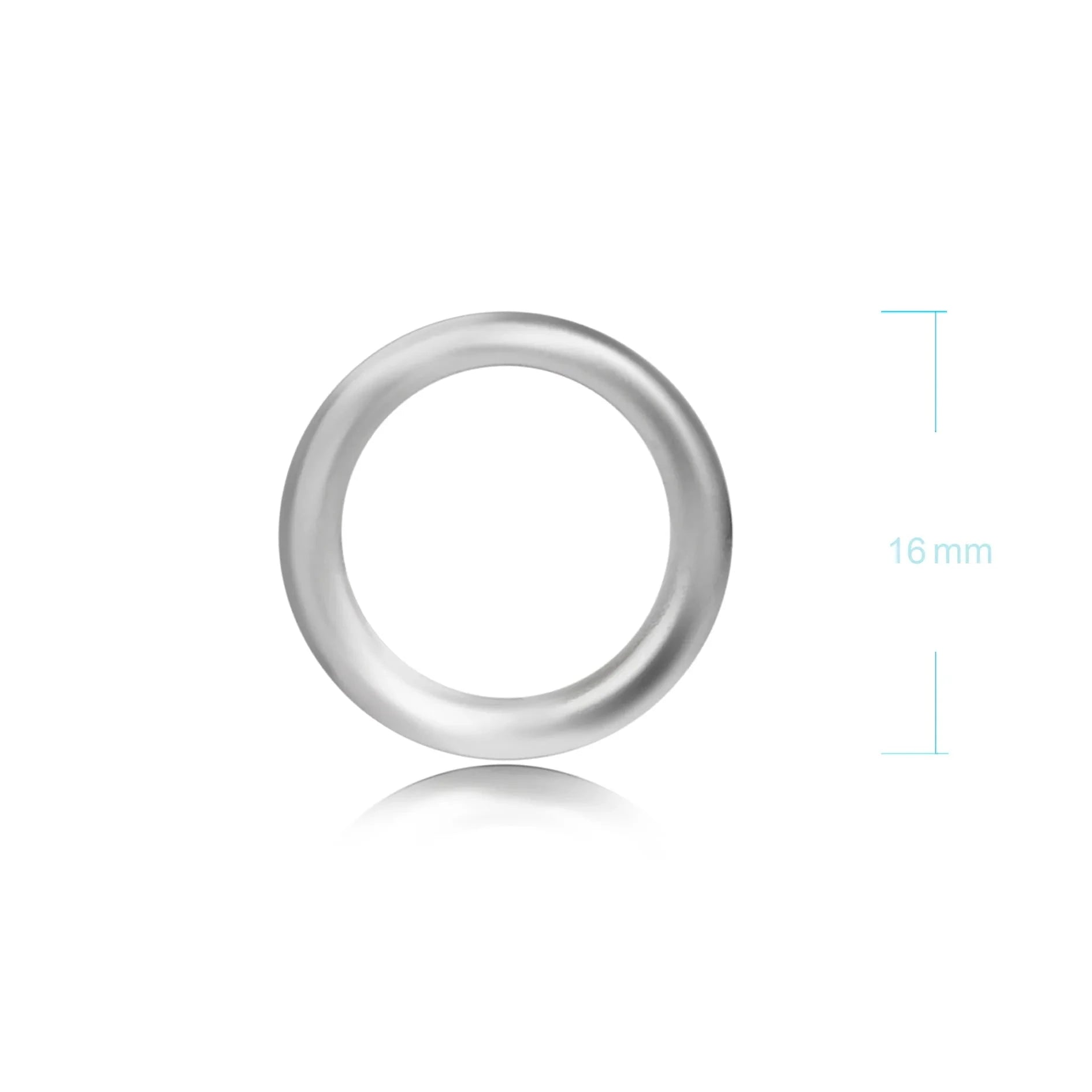 Strong Close Jump Rings in Sterling Silver ‚16mm Diameter ‚ 1.5mm Thickness