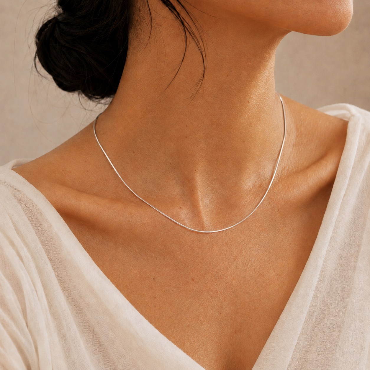 Snake Chain in Sterling Silver