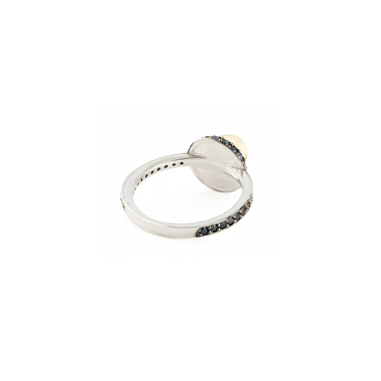 Istanbul Soul Citrine and Black Spinel Ring in Sterling Silver