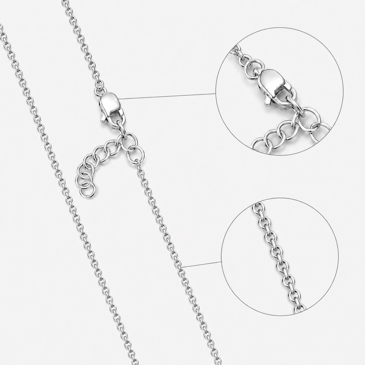 Fine Cable Chain in Sterling Silver