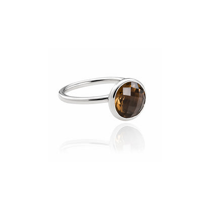 Desert Sand Quartz Ring in Sterling Silver