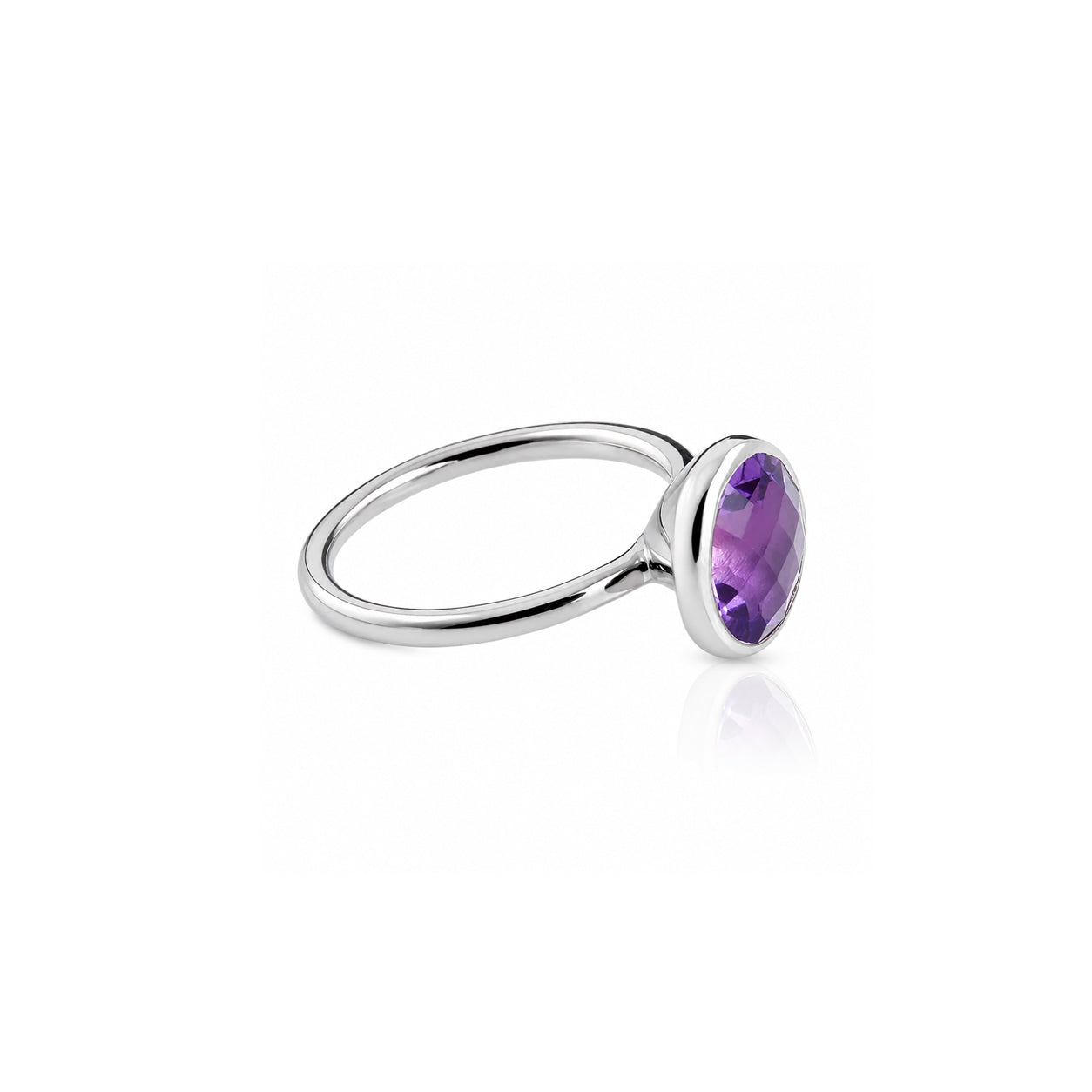 Desert Moon Quartz Ring in Sterling Silver