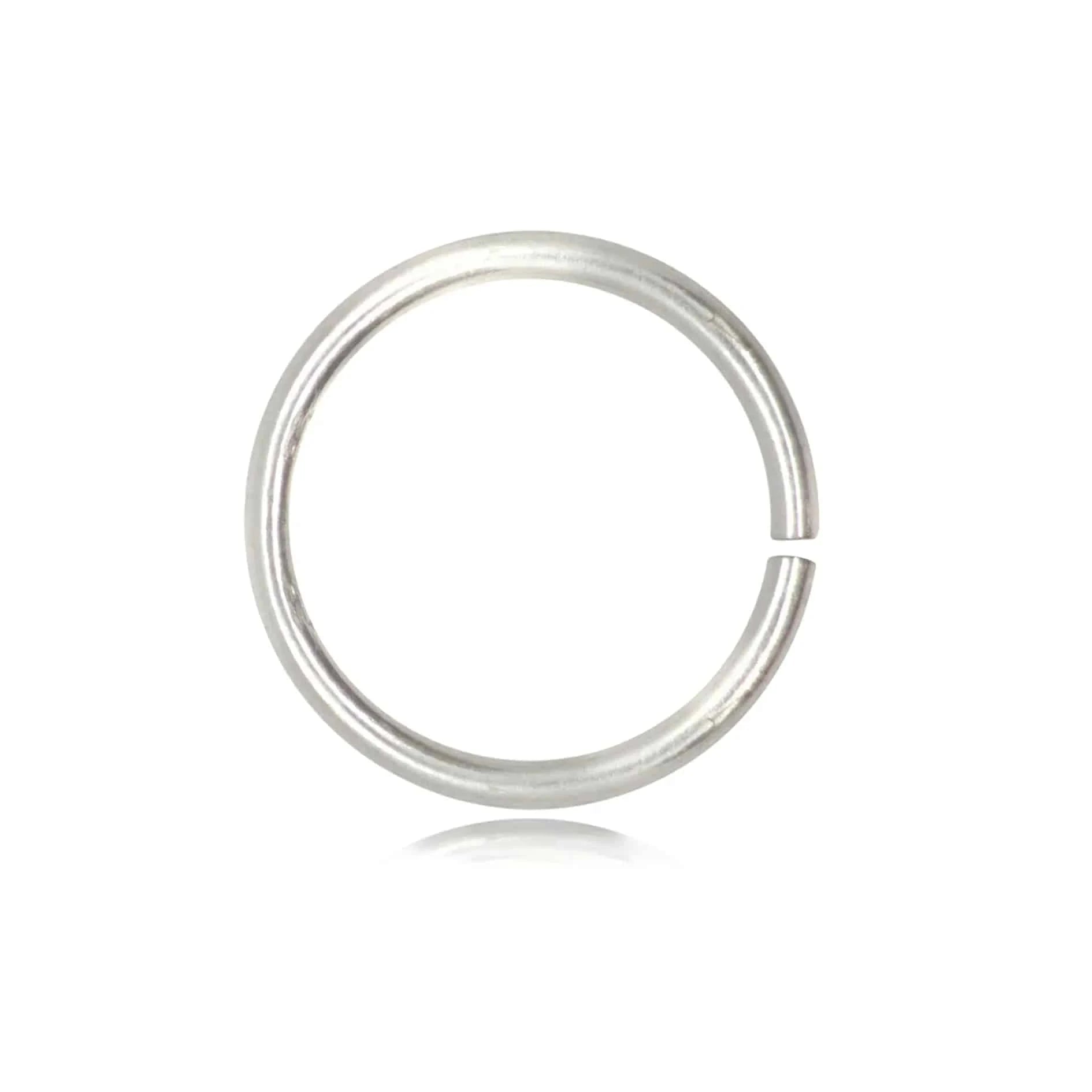Strong Open Jump Rings in Sterling Silver - 8mm Diameter - 1.5mm Thickness