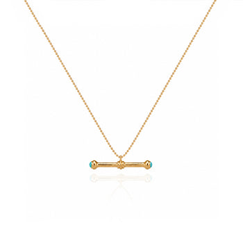 The Clarity Sovereign Pendant Necklace In Gold Vermeil